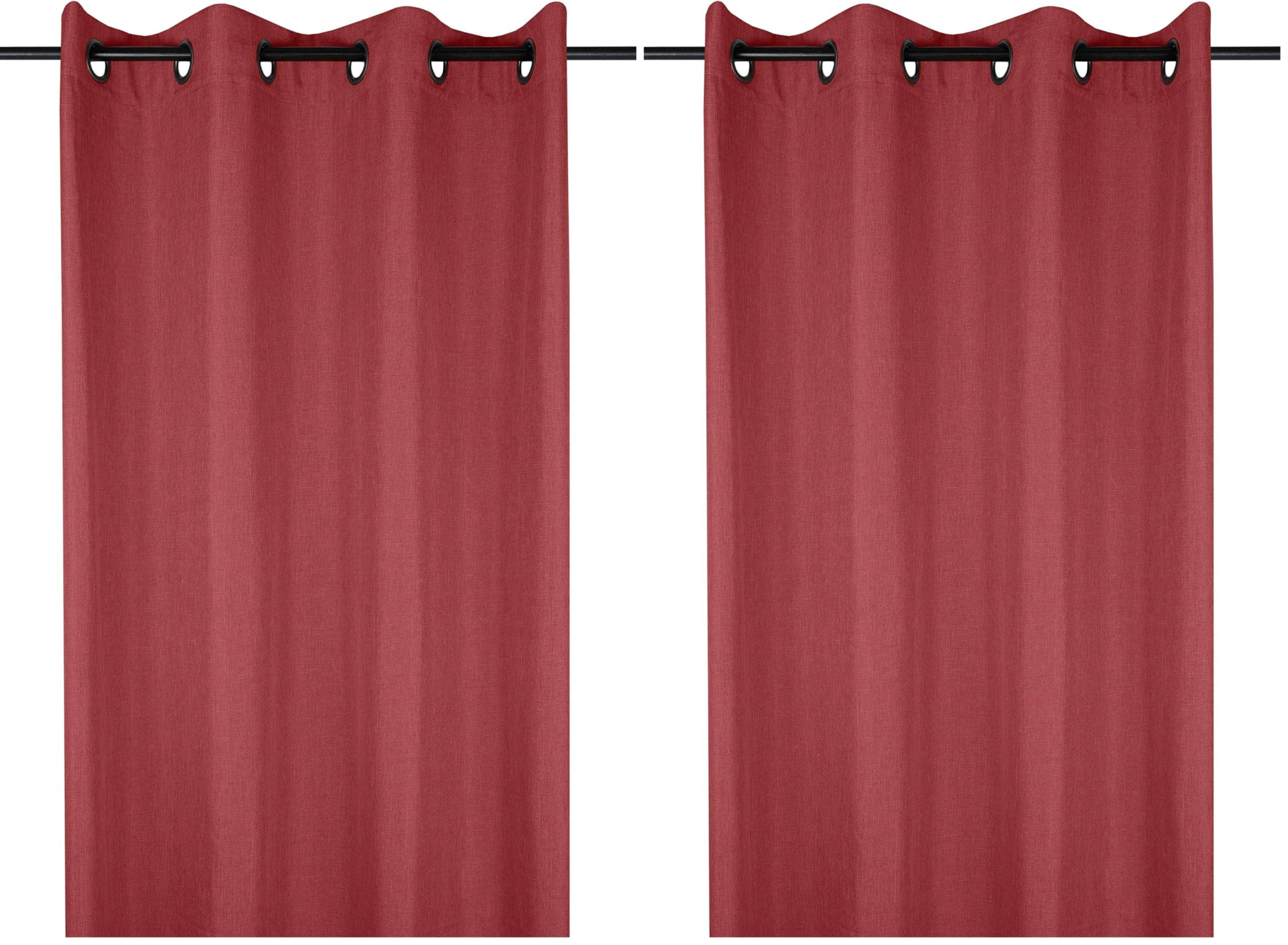 Rideau Bea Carmin 140x260 cm lot de 2 rideaux polyester Stof
