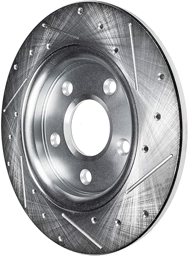 Miniatura 7 de Detroit Axle - Kit de freno trasero para Honda Accord Acura TSX 2004-2007 Rotores de freno de disco perforados Pastillas de freno de cerámica 2005