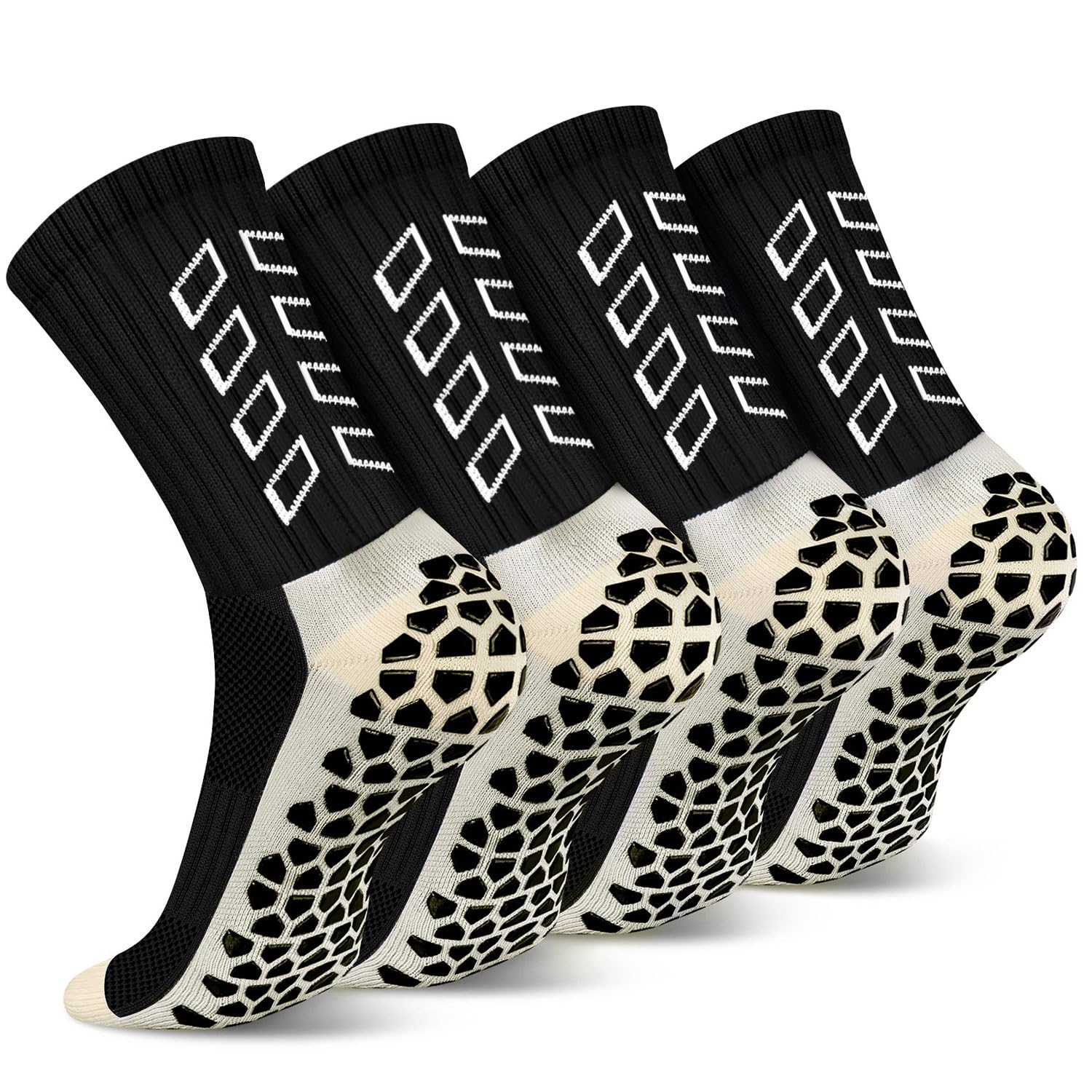 ENONEO Calze Calcio Antiscivolo Uomo 37-45 Calze Antiscivolo Calcio Anti Vesciche Addensare Cotone Calzini Sportivi Donna Traspirante Calzini Grip Calcio per Ciclismo Trekking