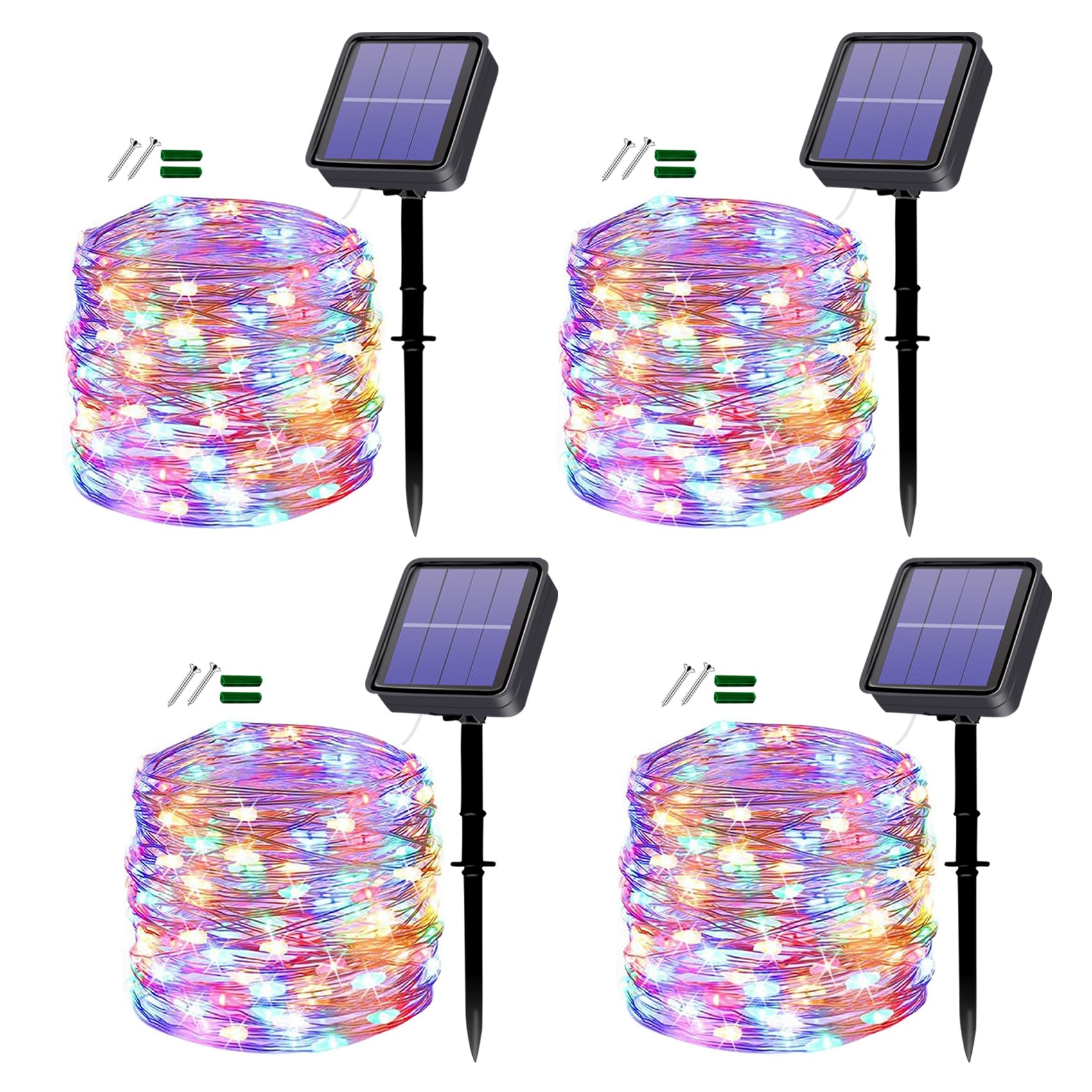 Oreunik Solar Christmas Lights Outdoor,120LED Garden Solar Fairy Lights Waterproof,Outdoor Lights 40Ft 8 Modes Decoration Lighting for Garden, Patio, Party, Wedding,Christmas (Multi) [Energy Class A+++]