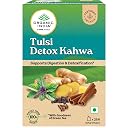 A TATA Product - Organic India Tulsi Detox Kahwa - 25 Tea Bags, Helps Improve Digestion & Detoxification, Rich in Antioxidants, Made with Tulsi, Ginger, Clove, and Green Tea gallery image