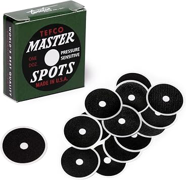 Tweeten Tefco Master Pool Billiard Table Spots 12 pcs/1 Box - 1 1/4" - Black