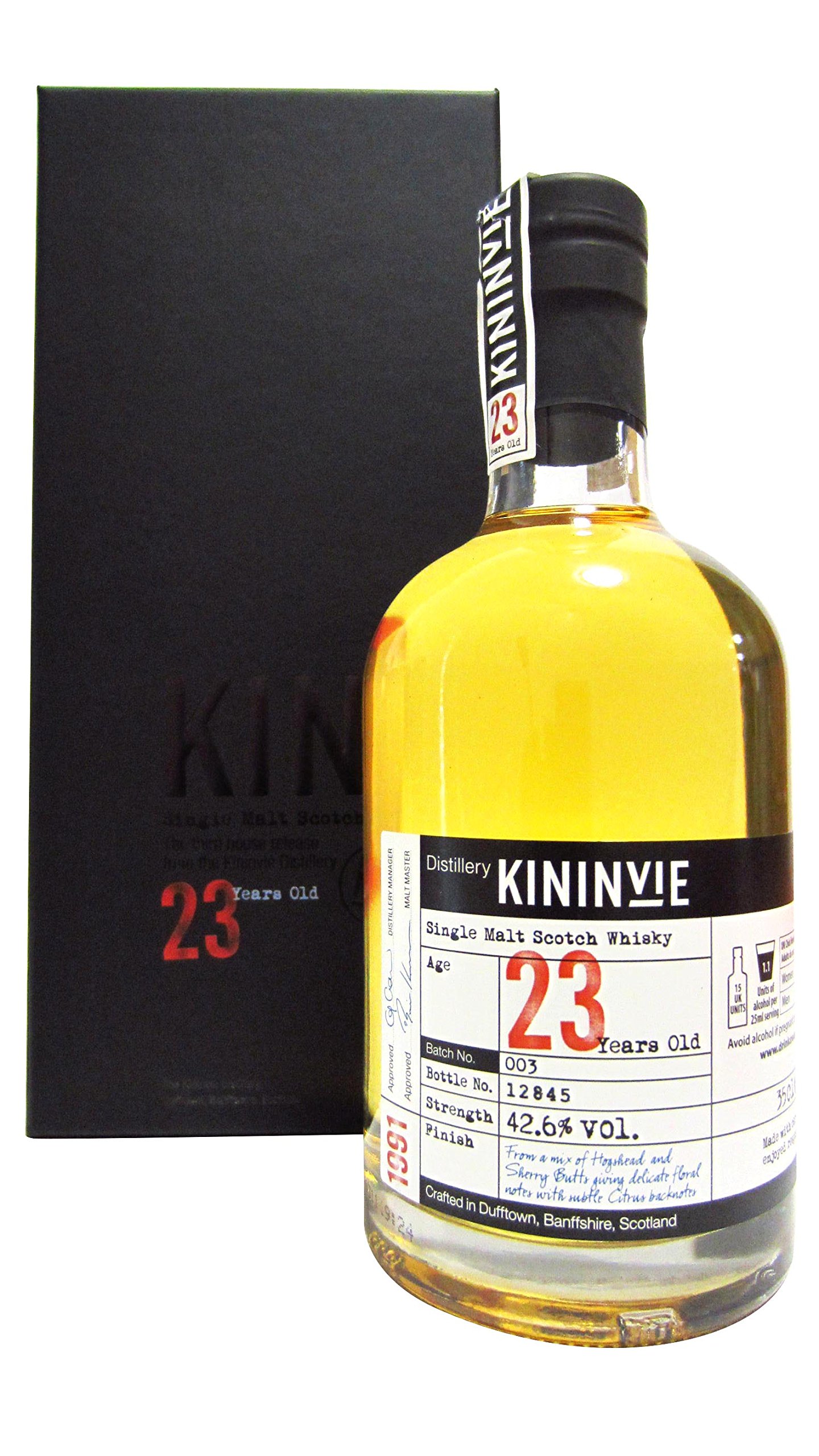 Hazelwood - Kininvie Single Malt Scotch Batch #3-1991 23 year old Whisky