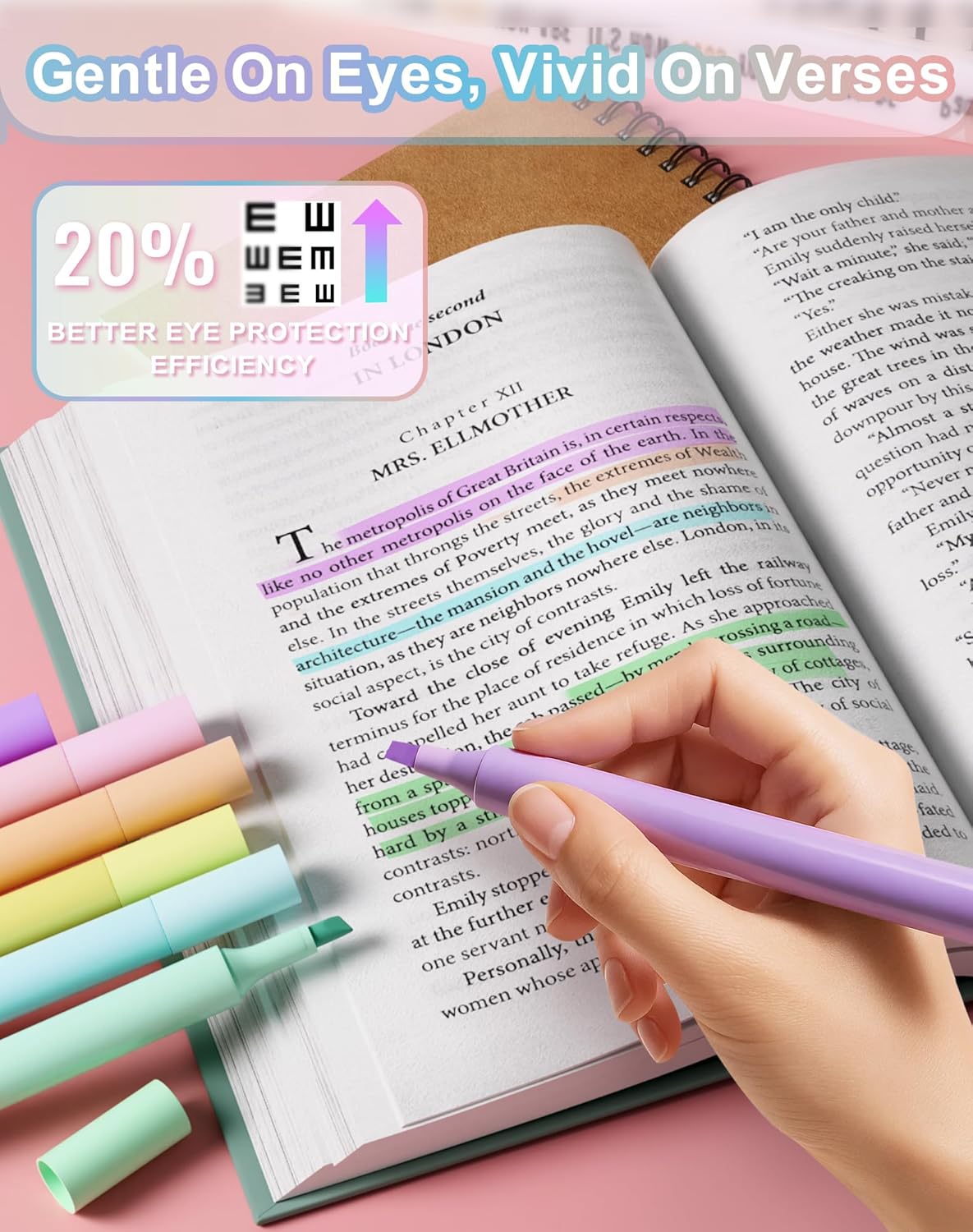 Bible Journaling Kit 40-Piece Set with Morandi and Neon Highlighters, No Bleed Bible Study Supplies for Church Classroom Home, Christian Gift for Women (Blue)