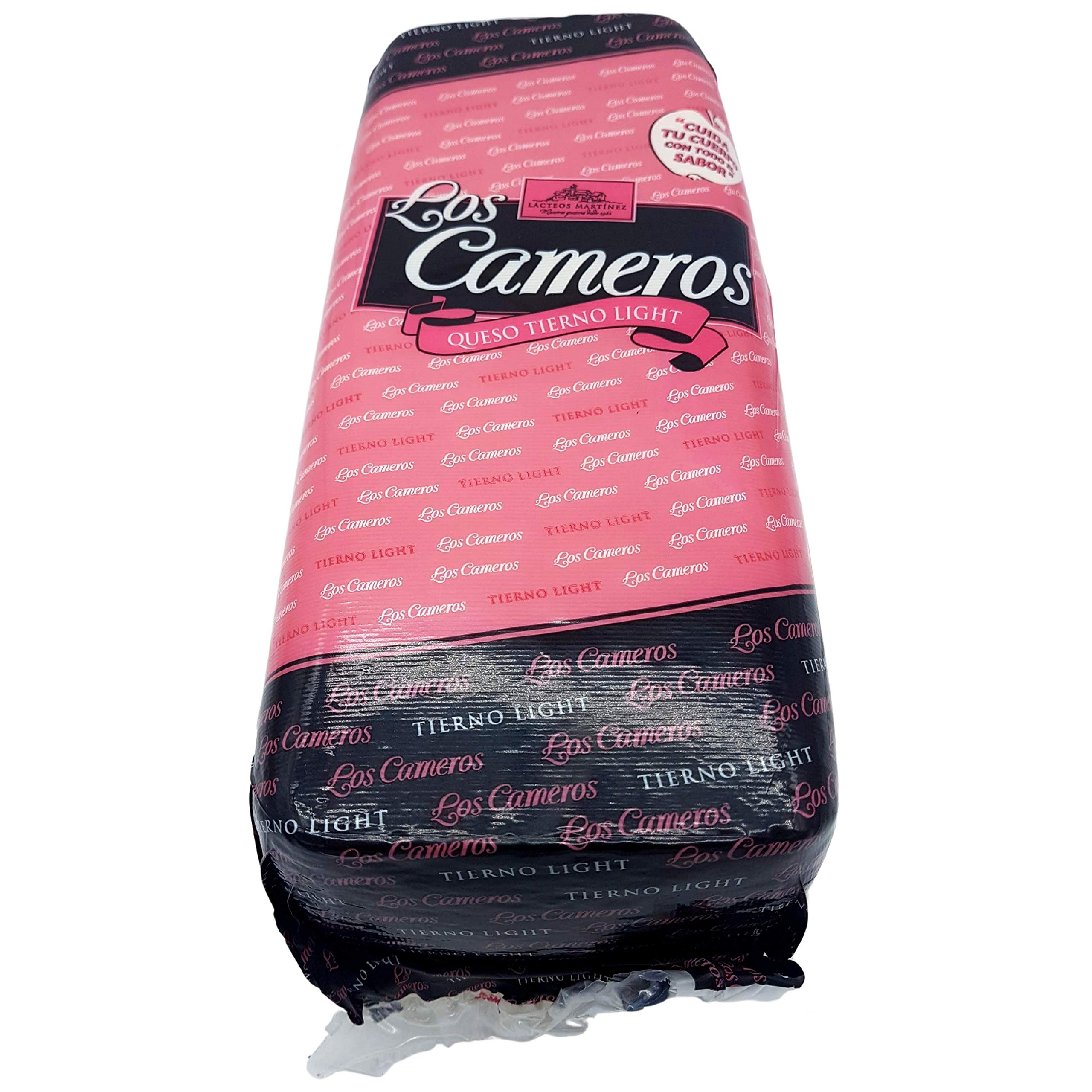 Queso de Vaca Tierno Light - Queso en Barra Los Cameros - Peso Aproximado 3.3 kilogramos - Queso Light Elaborado con Leche Pasteurizada de Vaca - Queso Light con todo el sabor de su origen.