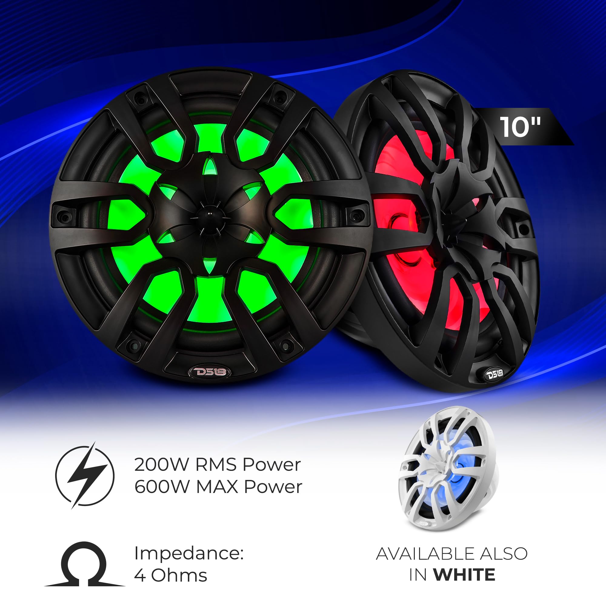 Amazon.com: DS18 Nxl-10Bk Hydro – 10” Black 2-Way Speaker with