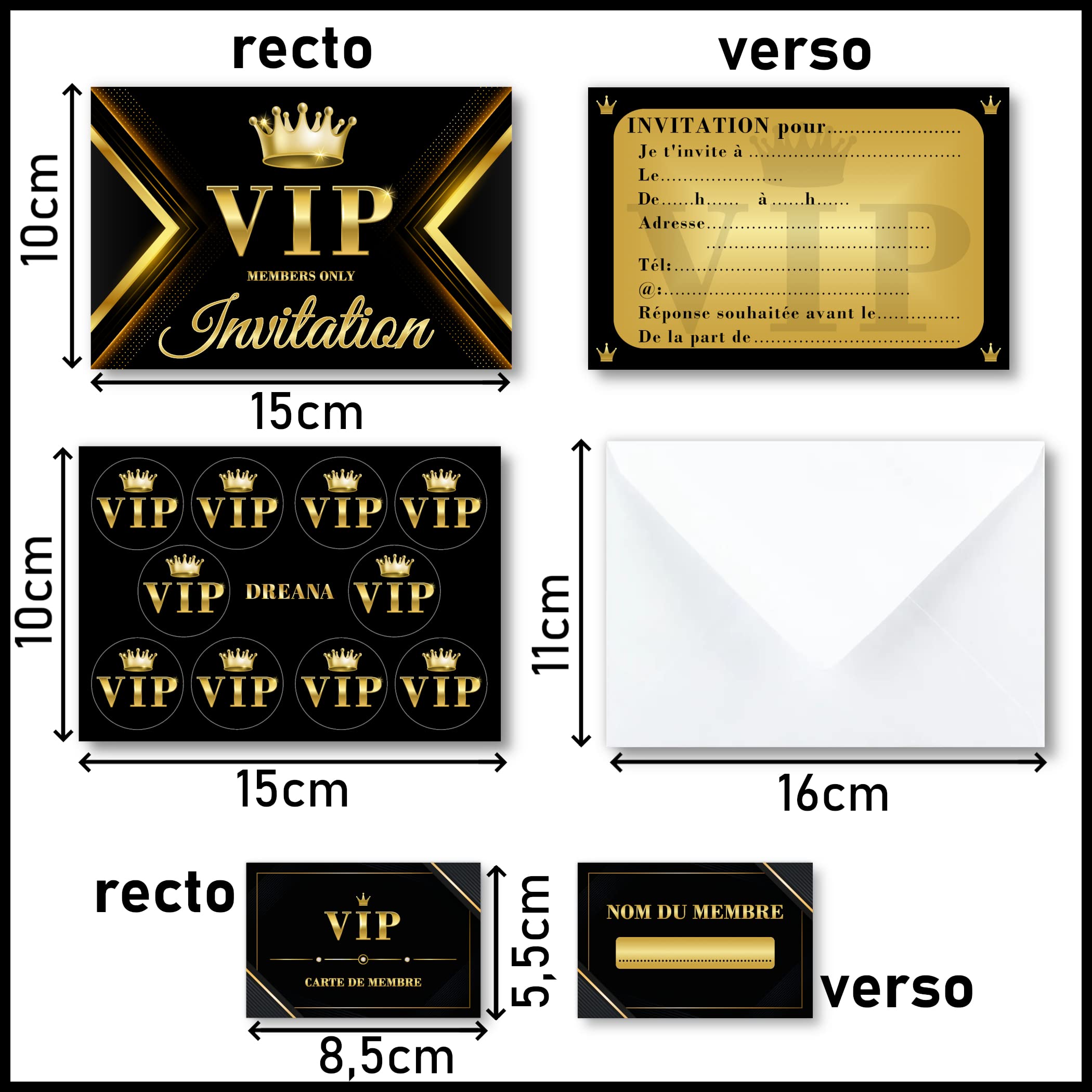 Edition Colibri Lot De 10 Cartes D'invitation Amusantes Pour Mariage