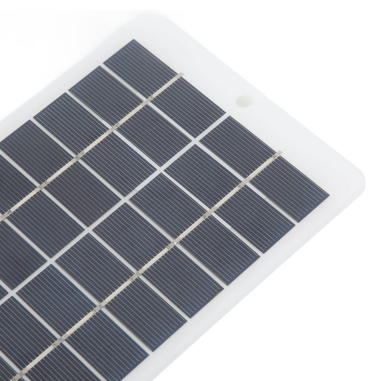 Keenso Panel Solar Célula de Cargador Solar Resistente a la Intemperie de Alta Eficiencia Portátil con Interfaz de CC para Semáforo 5W 12V