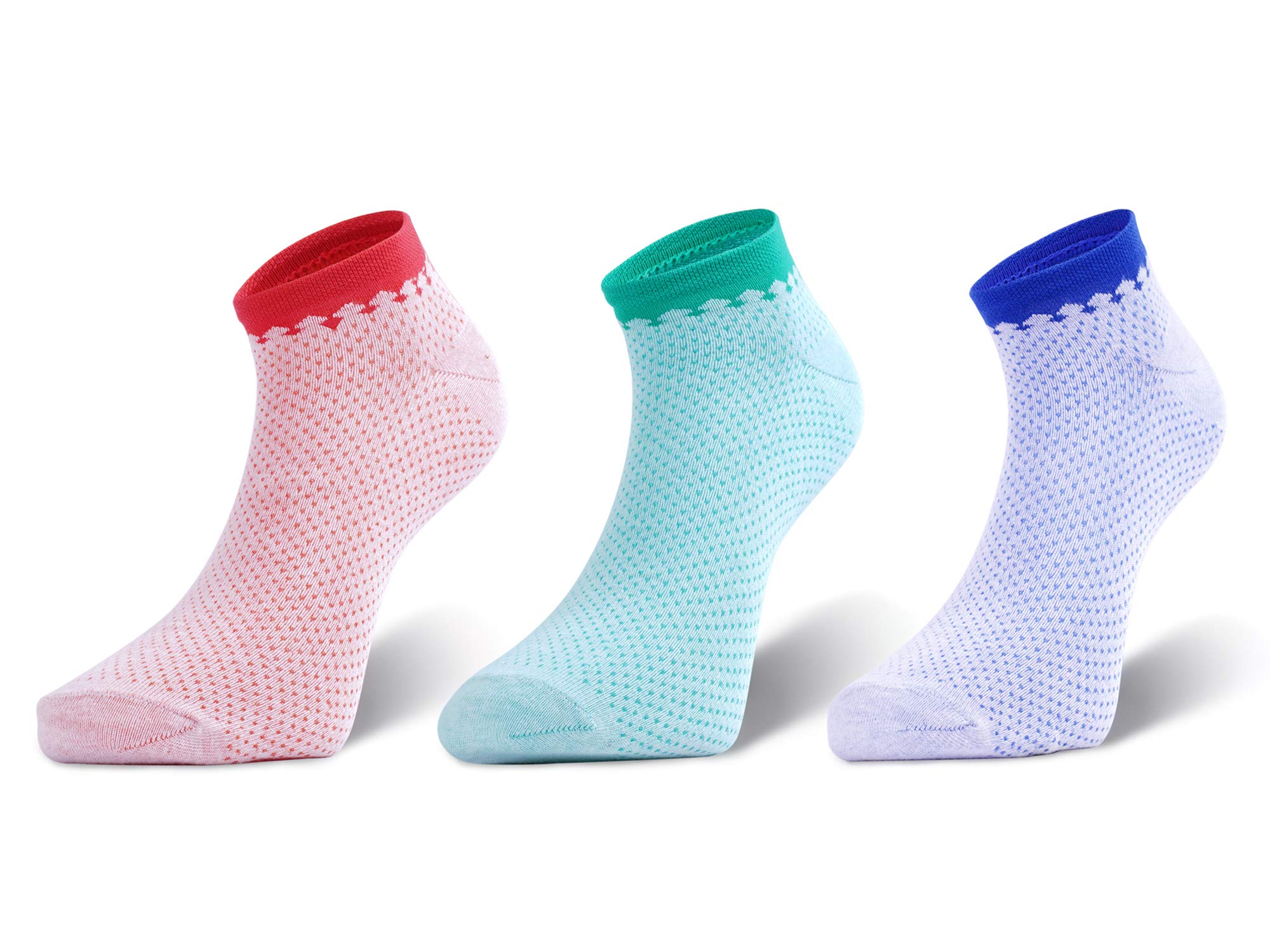 Ankle Length Colourful Socks For Women, Pack of 3 Pair Socks, Free Size-image-45