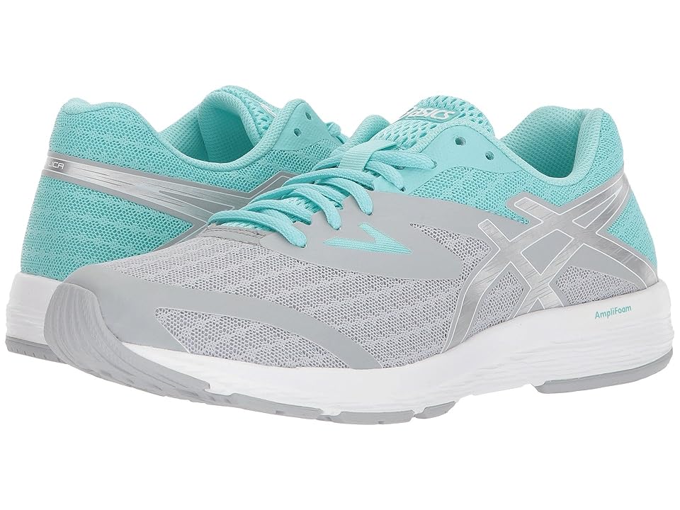

ASICS Amplica (Mid Grey/Silver/Aruba Blue) Women's Running Shoes