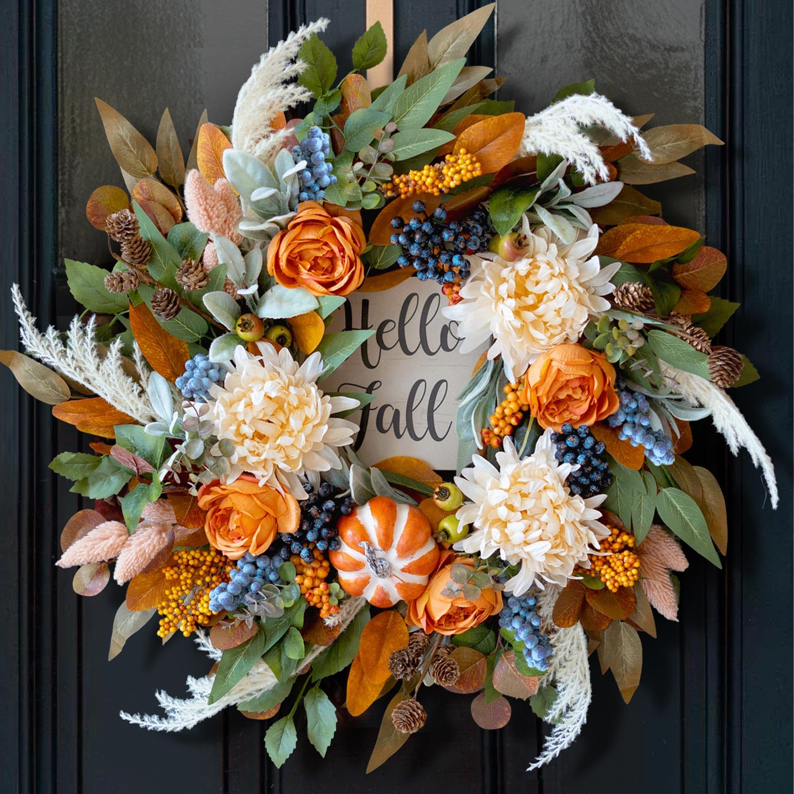 CHvista Rose & Dahlia Wreath