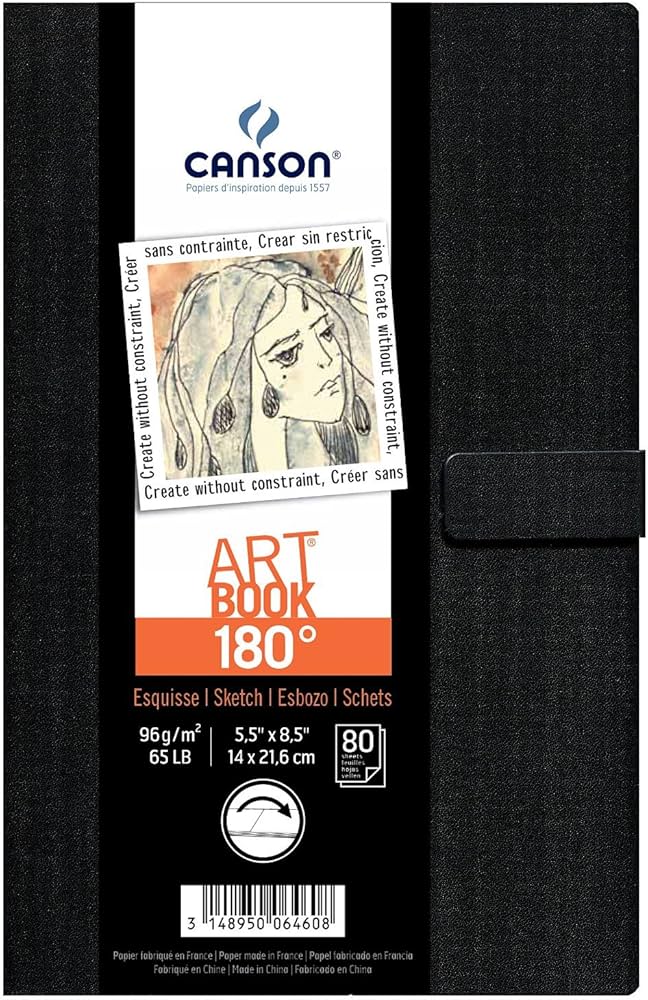 Amazon.co.jp: CANSON アートブック 180°スケッチ用紙 (角丸