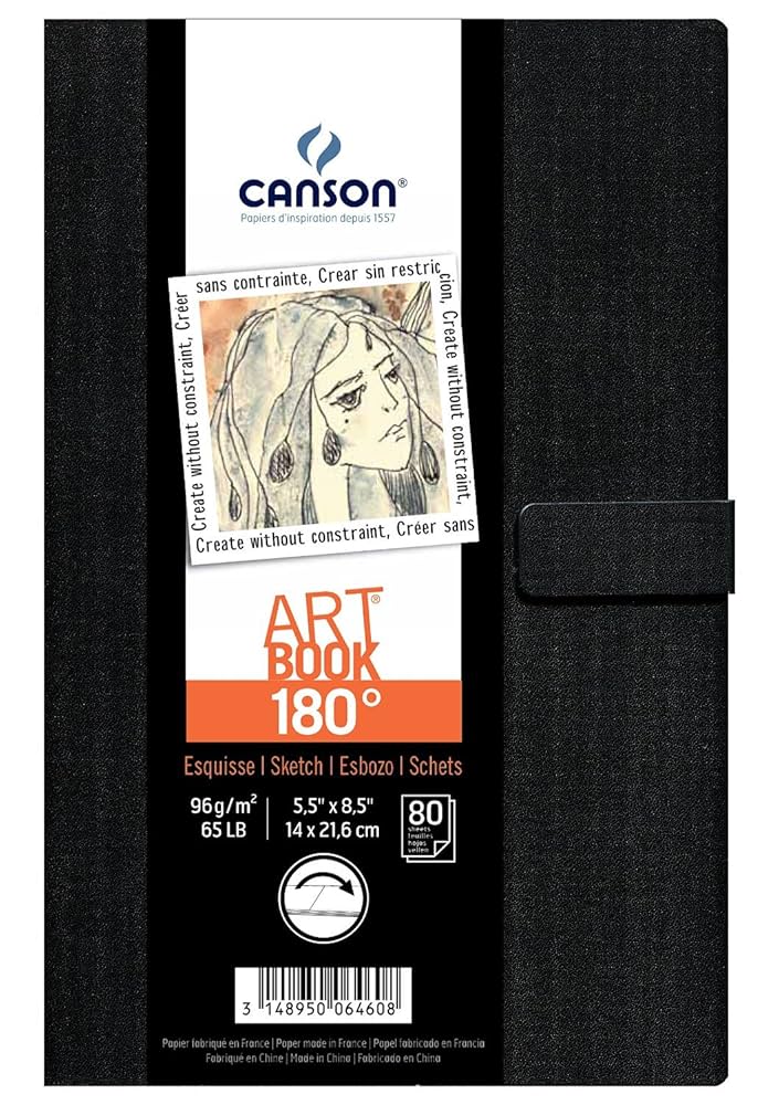 Amazon.co.jp: CANSON アートブック 180°スケッチ用紙 (角丸