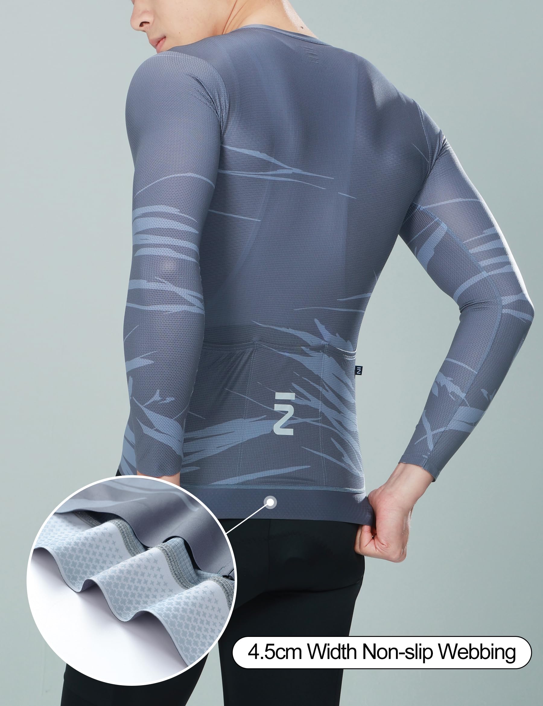 INBIKE Maillot Cyclisme Homme Manches Longues VTT T-Shirt Respirant Léger JYL23