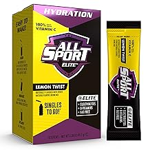 All Sport ELITE - Electrolyte Hydration Performance - Lemon Twist - Singles To Go Powder Packets 10 Sticks