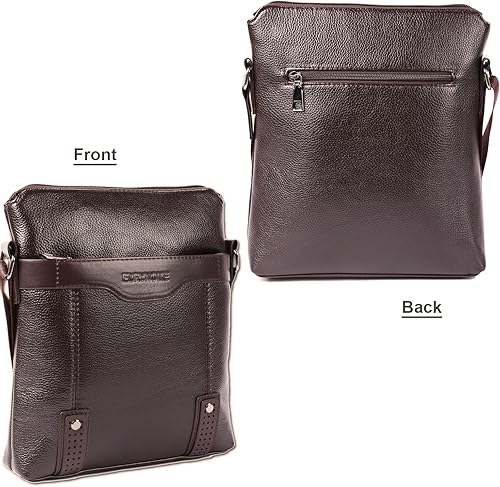 Miniatura 2 de Bolso bandolera de cuero para hombre, bolso de hombro para hombre