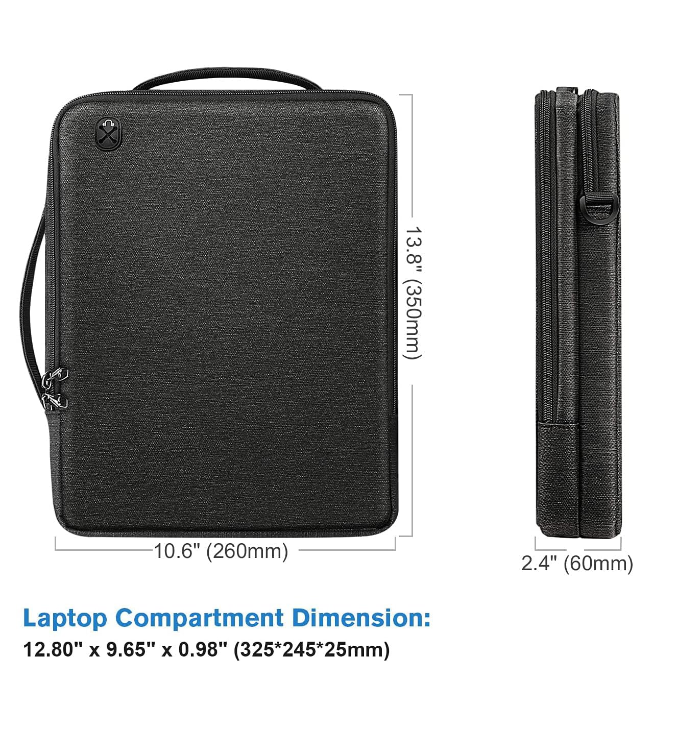 Finpac etui do MacBook Pro 14" 2023-2021, MacBook Air M2 13,6", MacBook Pro / Air M2 M1, iPad Pro 13,3", Surface Laptop / Book 13,5", przenośna torba na laptopa, torba na ramię