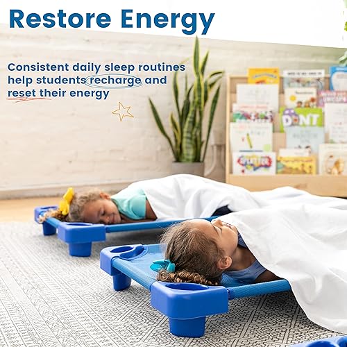 Miniatura 3 de ECR4Kids Manta, accesorios para el tiempo de descanso, color blanco, paquete de 12