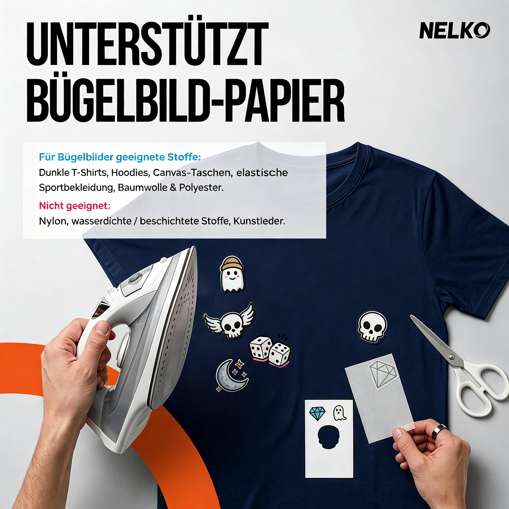 Nelko Flow Fotodrucker Tragbarer Mini Tintenstrahldrucker, Elfenbein