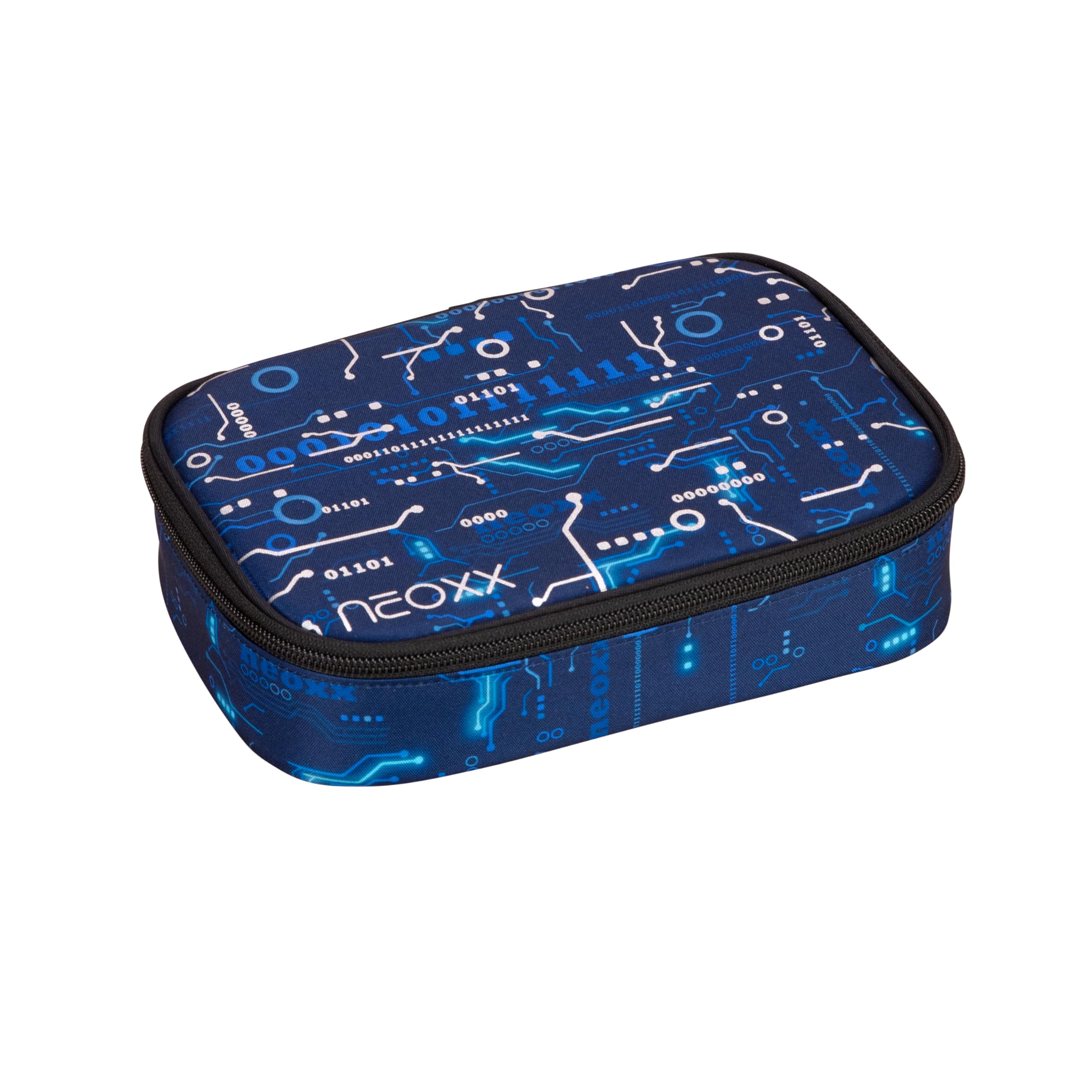 neoxx - Schlamperbox Dunk Next Level – Platz für EIN Geodreieck – Stifte Flap mit 26 Stifteschlaufen – ca. 23,5 x 17 x 6,5 cm – für Schulkinder
