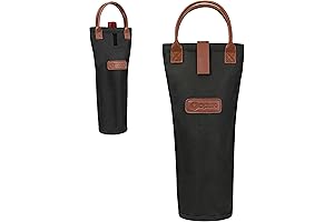 OPUX Wine Carrier: Insulated Travel Cooler for Wine Bottle, Ever-Chill Thermal Padded Carrying Case