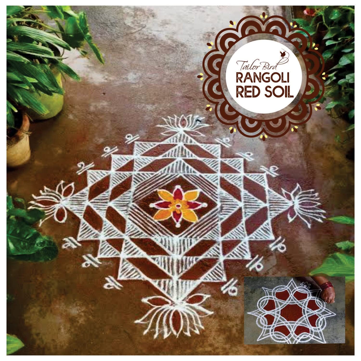 Pure Red Soil Rangoli Powder, Floor Arts, Semman, Kolamavu, Brown Soil for Rangoli, Kavi Podi (Red Sand, 1kg) (B0BR5XXKRR) Amazon Price History, Amazon Price Tracker