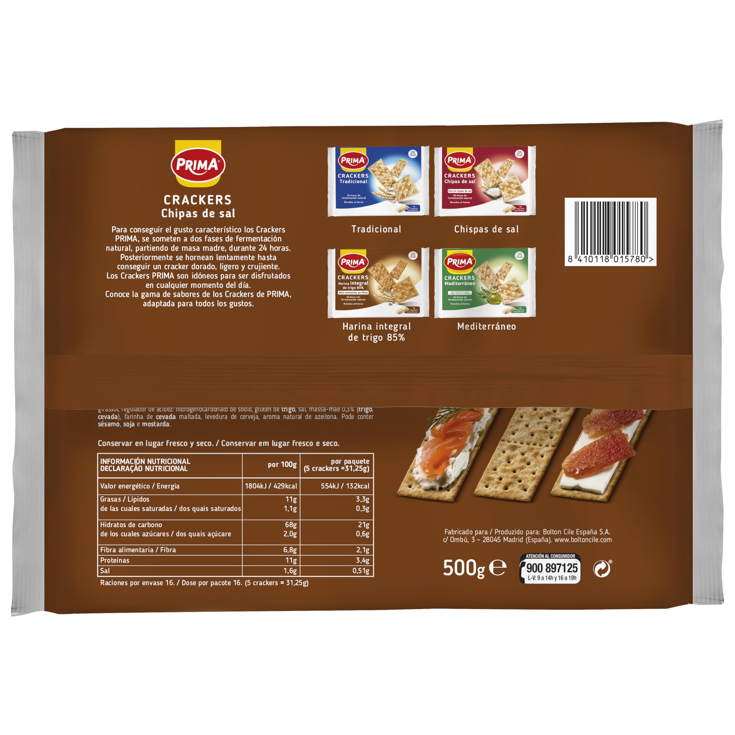 Prima Crackers Integral 500g