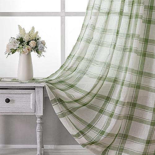 VISIONTEX Juego de 2 paneles de cortina de lino sintético con bolsillo para barra de cortina para dormitorio de niñas, 54 x 72 pulgadas, color rosa