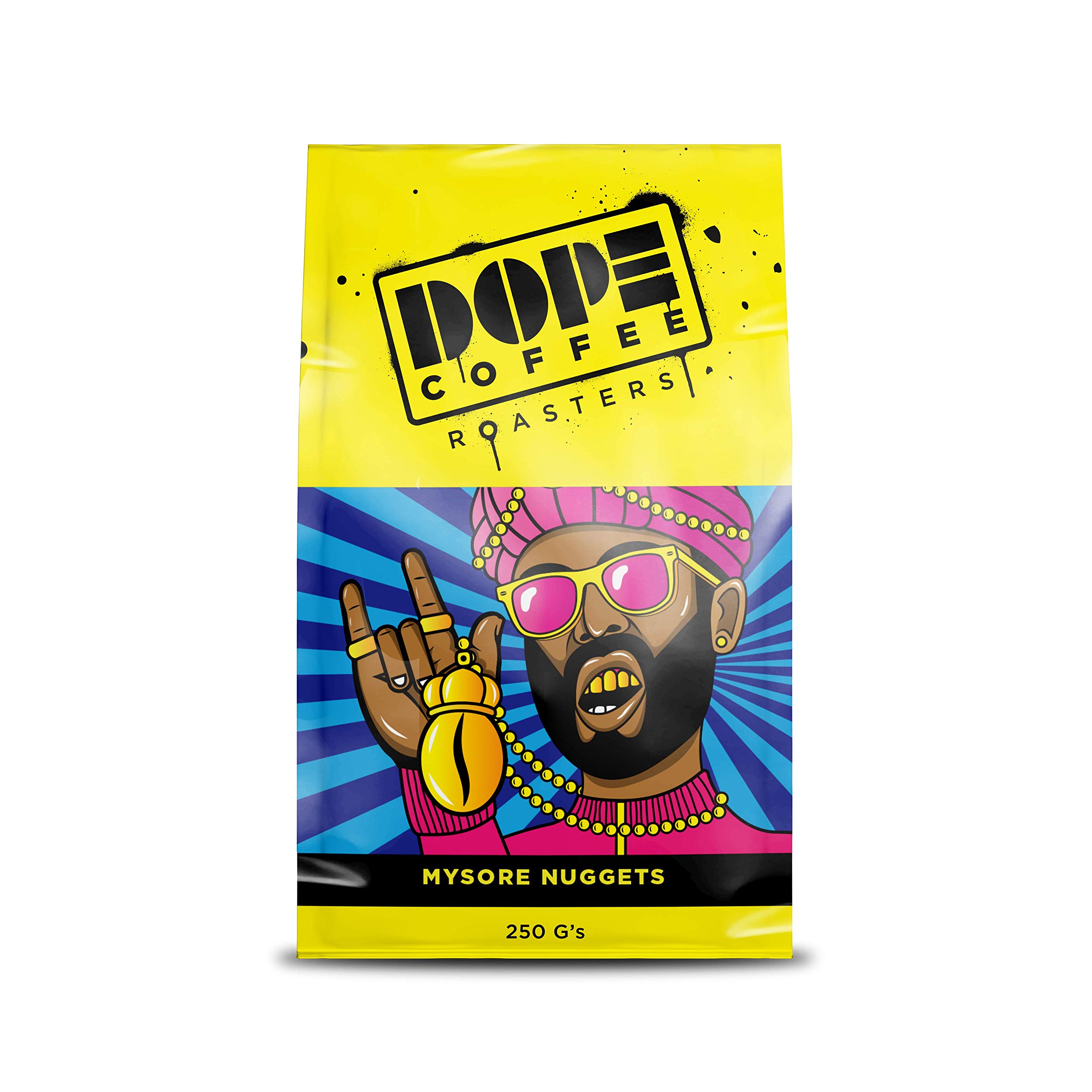 Dope Coffee Roasters Freshly Roasted Coffee, Mysore Nuggets (Pour Over), 250 Gm (Pack of 1)