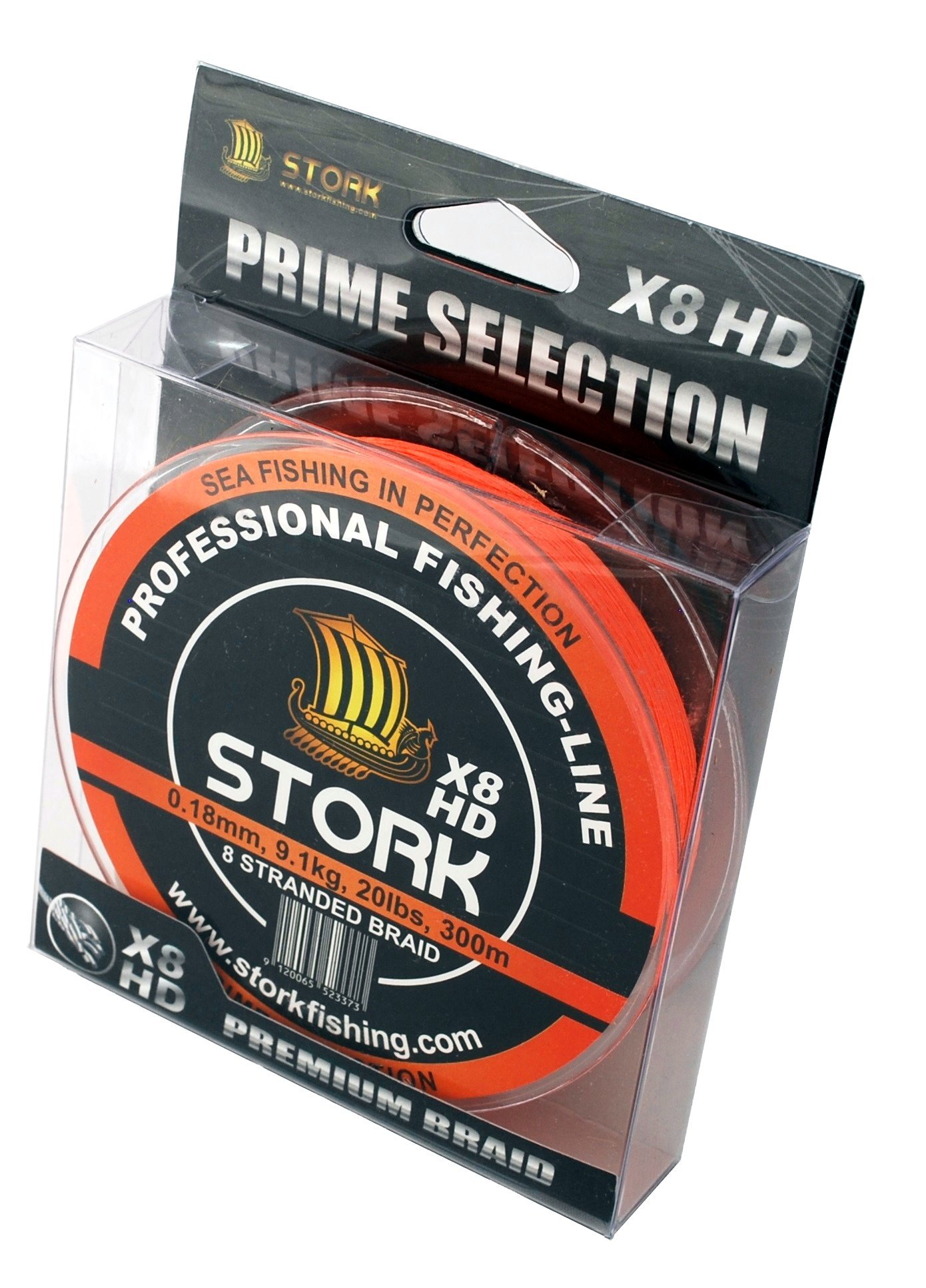 Stork HDx8, 8-Fach geflochtene Premium Angelschnur 300m