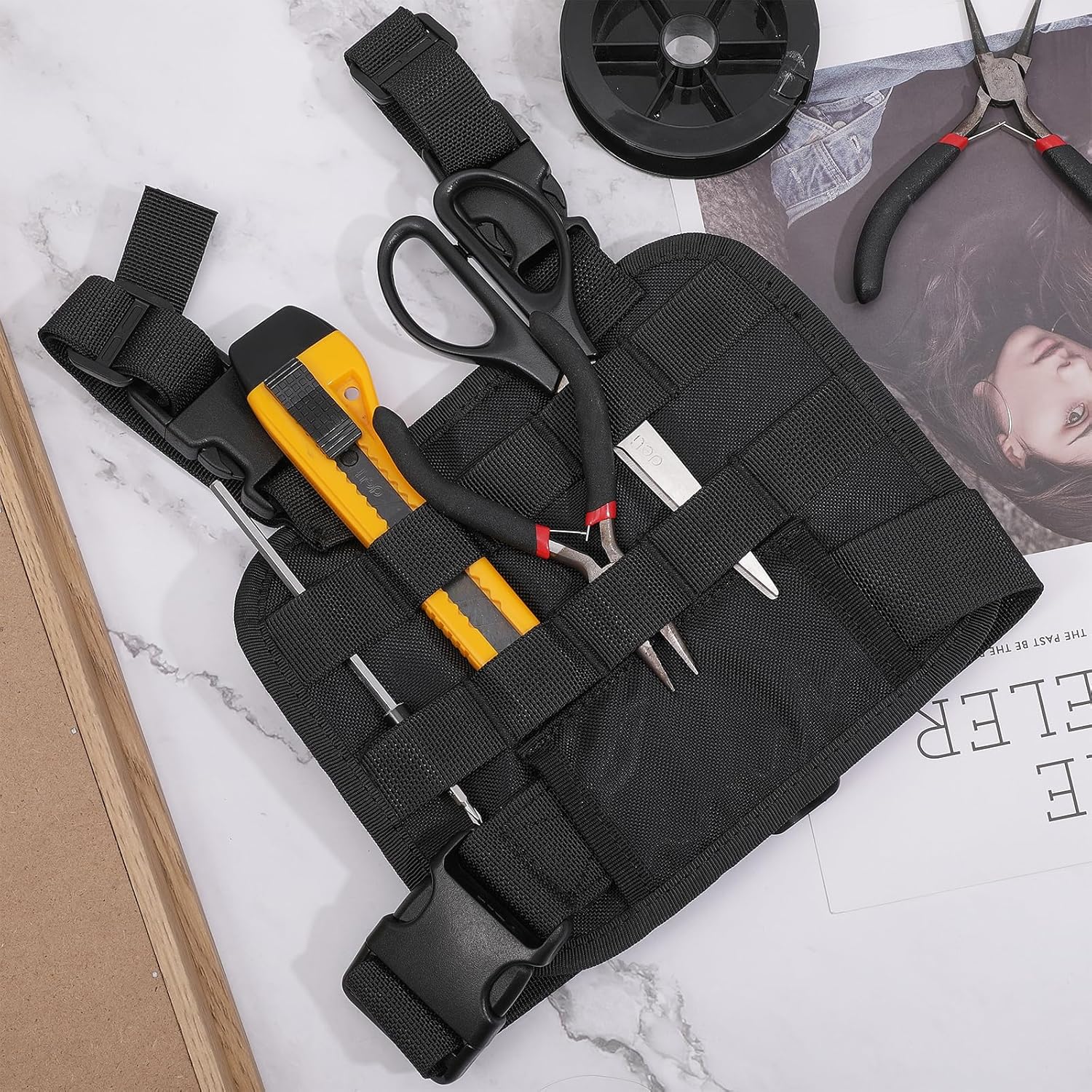 Tactical Drop Leg Platform Drop Leg Platform Universal Panel with Adjustable Belt and Thigh Straps - Image 5