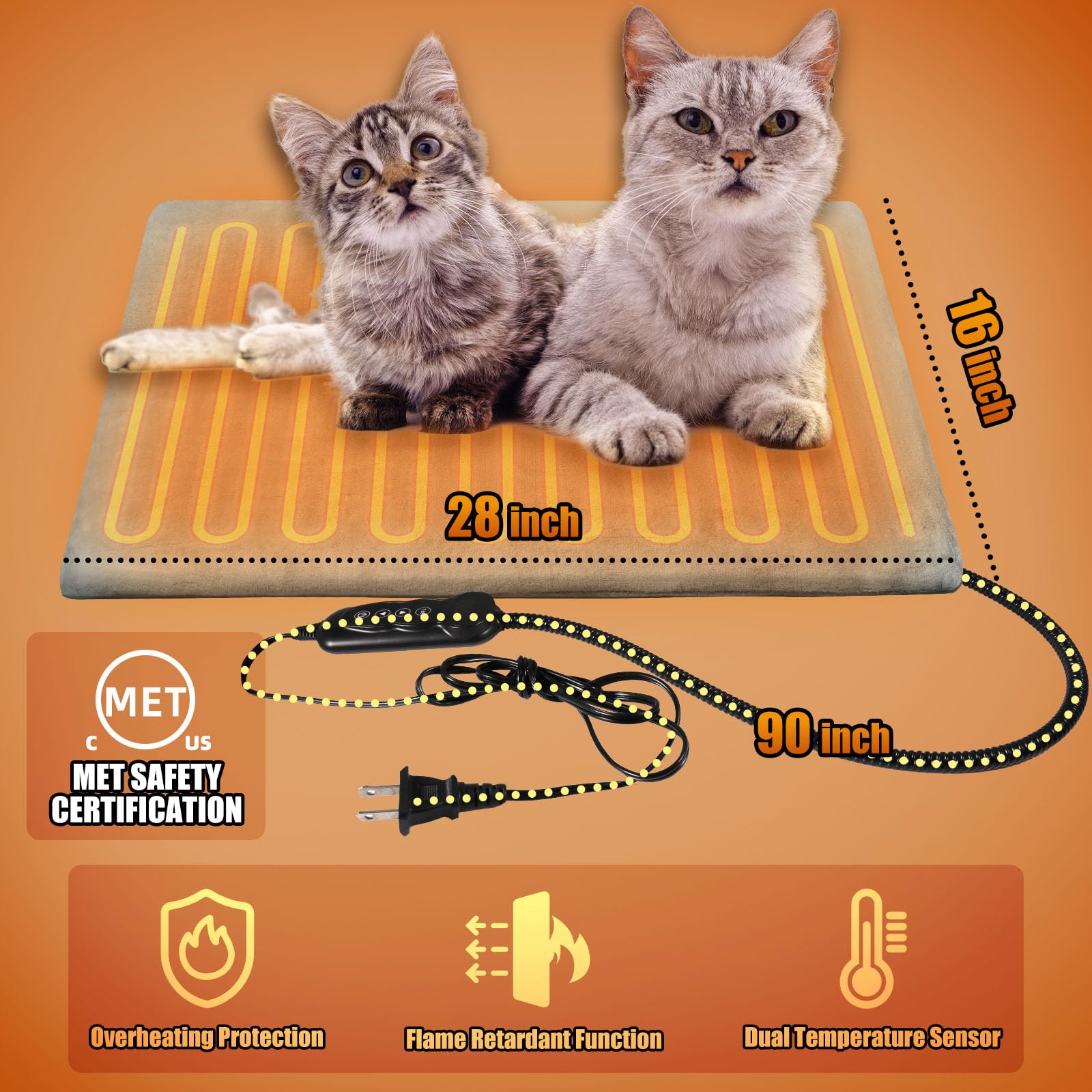 Electric Blanket Electric Heat Pad For Cats Pet Heating Pad For