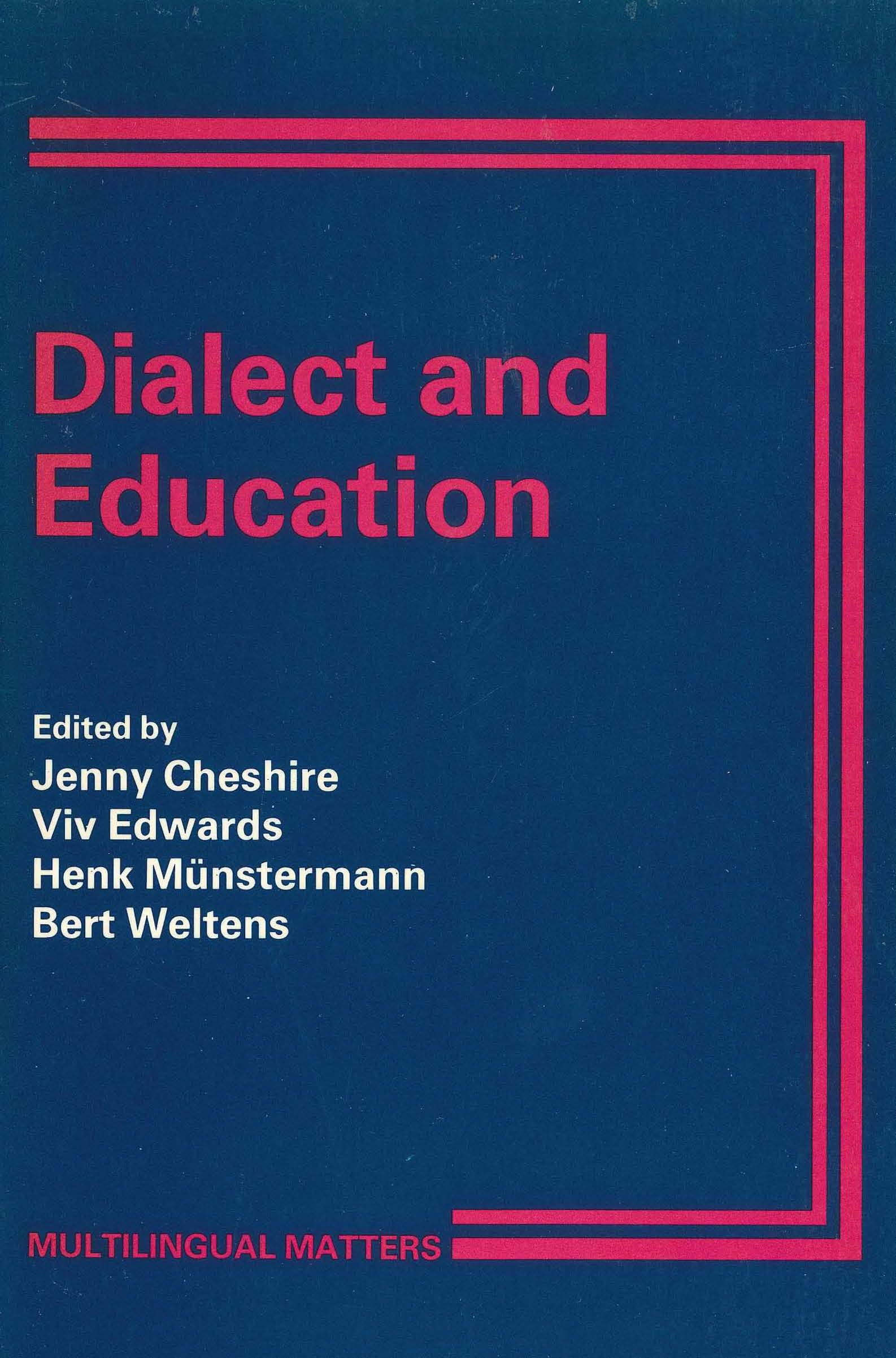 Buy Dialect and Education: Some European Perspectives (Multilingual Matters) — BookShops.in