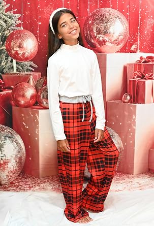 BFUSTYLE Kids Pajama Pants Girls Loose Holiday 7-14 Years Teen Pj Bottoms