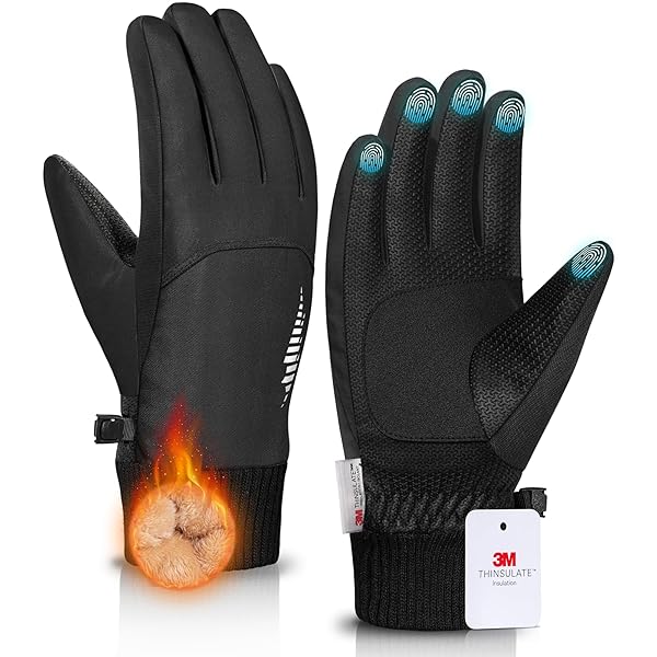 rivmount Thermal Winter Glove Made with 3M Insulation/Waterproof/Touchscreen/Warm for Cold Weather Running Ski Snow Women Men
