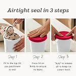 StarPack Home Ice Cream Freezer Storage Containers Set of 2 with Silicone Lids