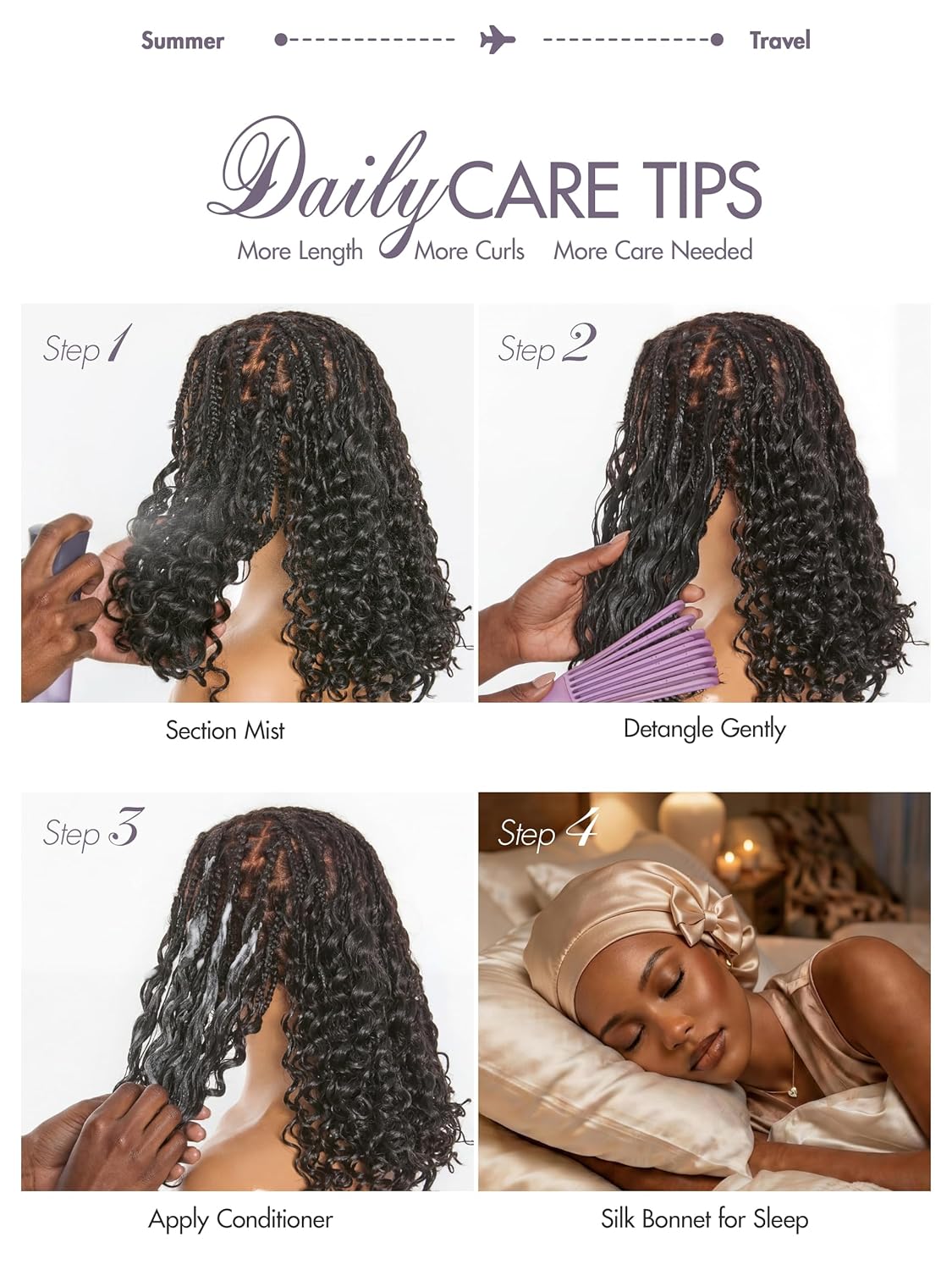 LUVME Deep Wave Crochet Hair, 18 Inch 130g About 100 Strands, Pre-Separated & Pre-Fluffed Human Crochet Hair Extensions, Soft Natural Look, Lightweight & Tangle-Free