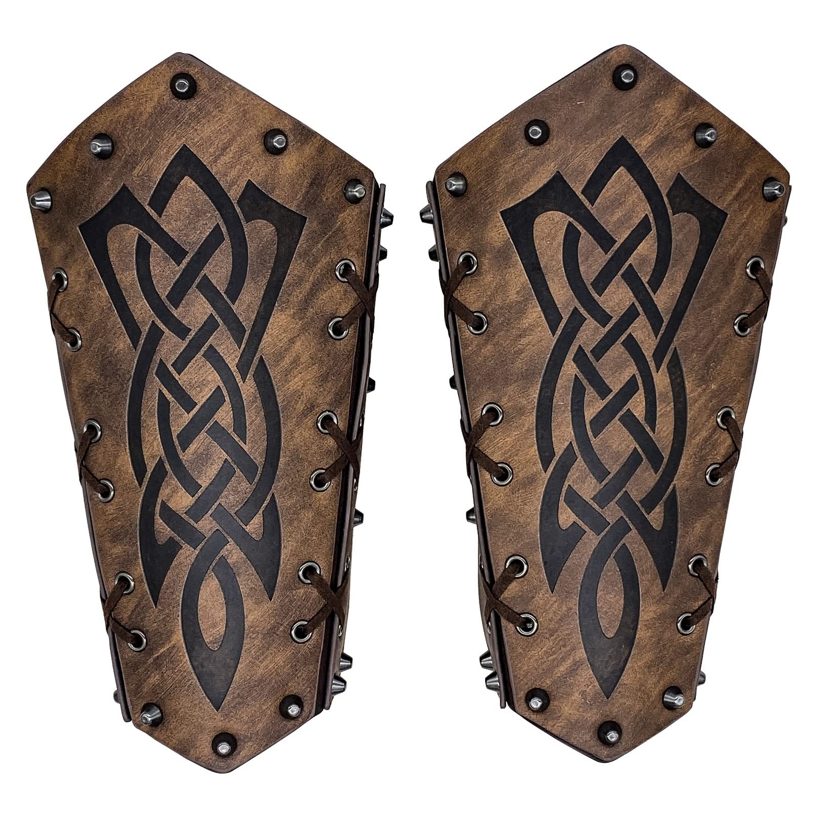 Garde de bras de tir à l'arc, brassard en cuir rétro médiéval, bracelet de gant de Viking, costume de Cosplay de LARP d'armure de bras de la Renaissance nordique