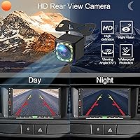 Vista 5 de Carplay inalámbrico iOS y Android Auto, estéreo de coche doble DIN con control de voz, pantalla táctil HD de 7 pulgadas, enlace de espejo, Bluetooth