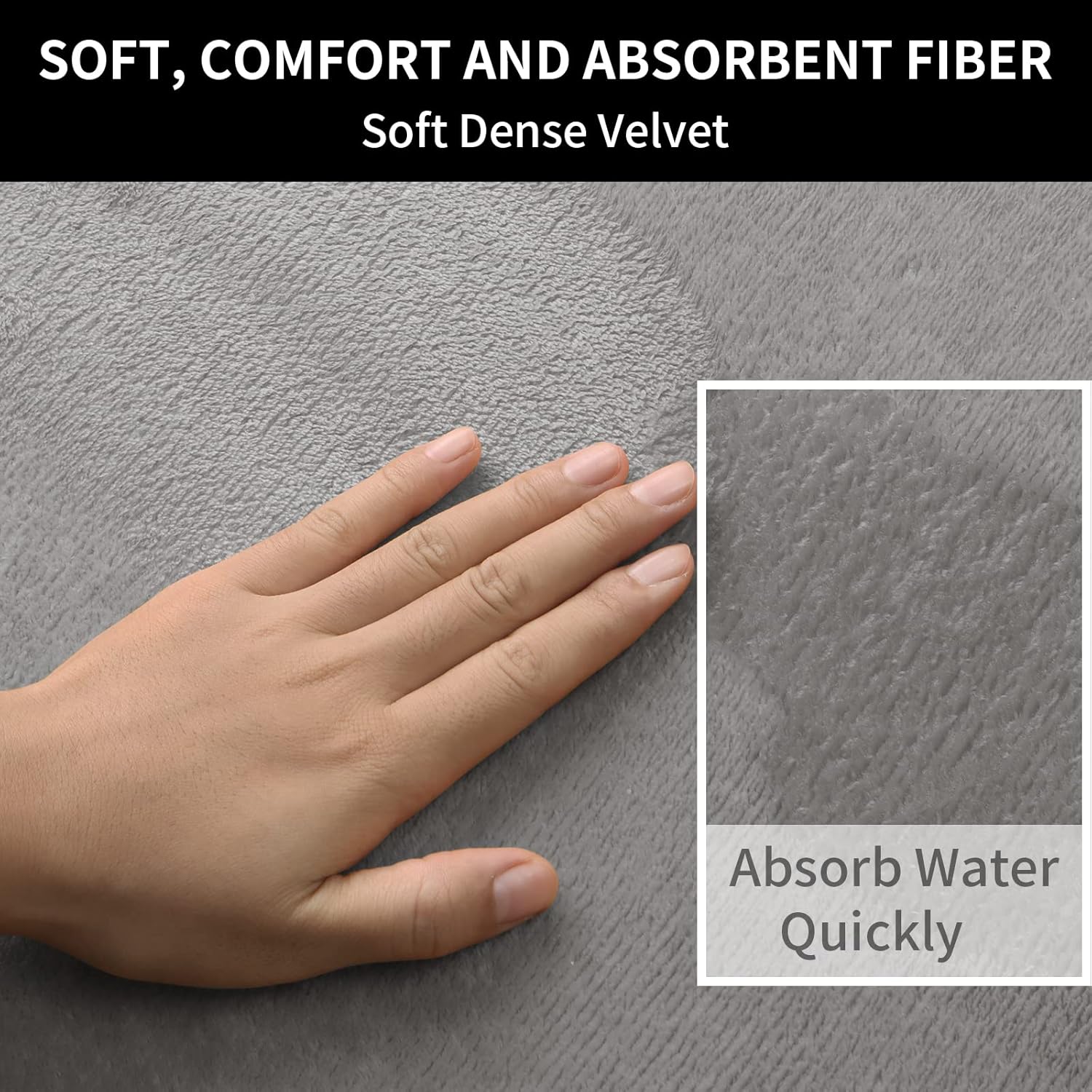 Aliyya Bathroom Rugs Non-Slip Bath Mat Washable Soft Shower Mat for Bathroom Bath Rugs, Durable Thick Water Absorbent Microfiber Shower Rugs : Home & Kitchen