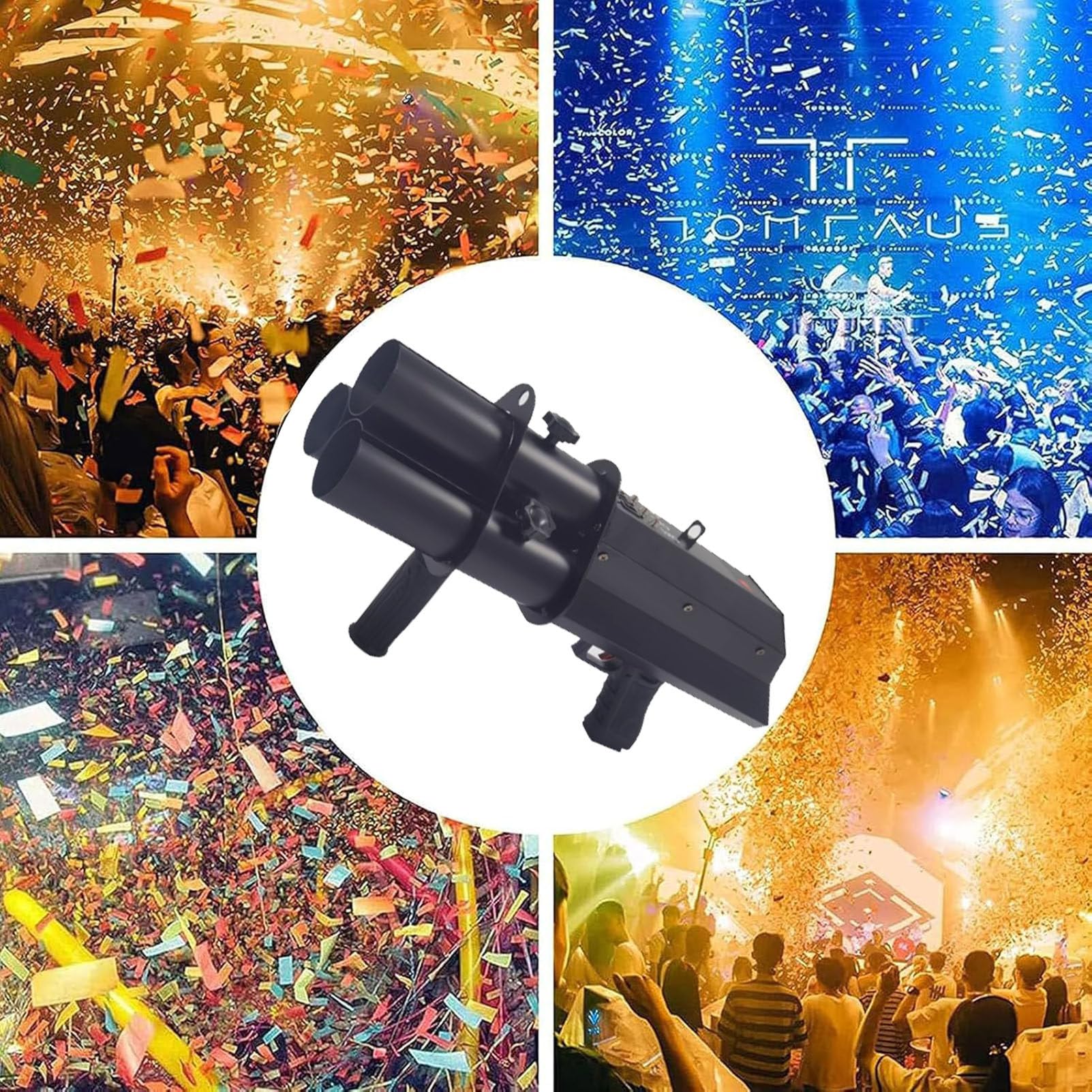 CañóN EléCtrico De Confeti, CañóN Lanzador De Confeti InaláMbrico, Lanzador De Confeti, Tirador EléCtrico, para Fiesta, Club, Boda, Bar.
