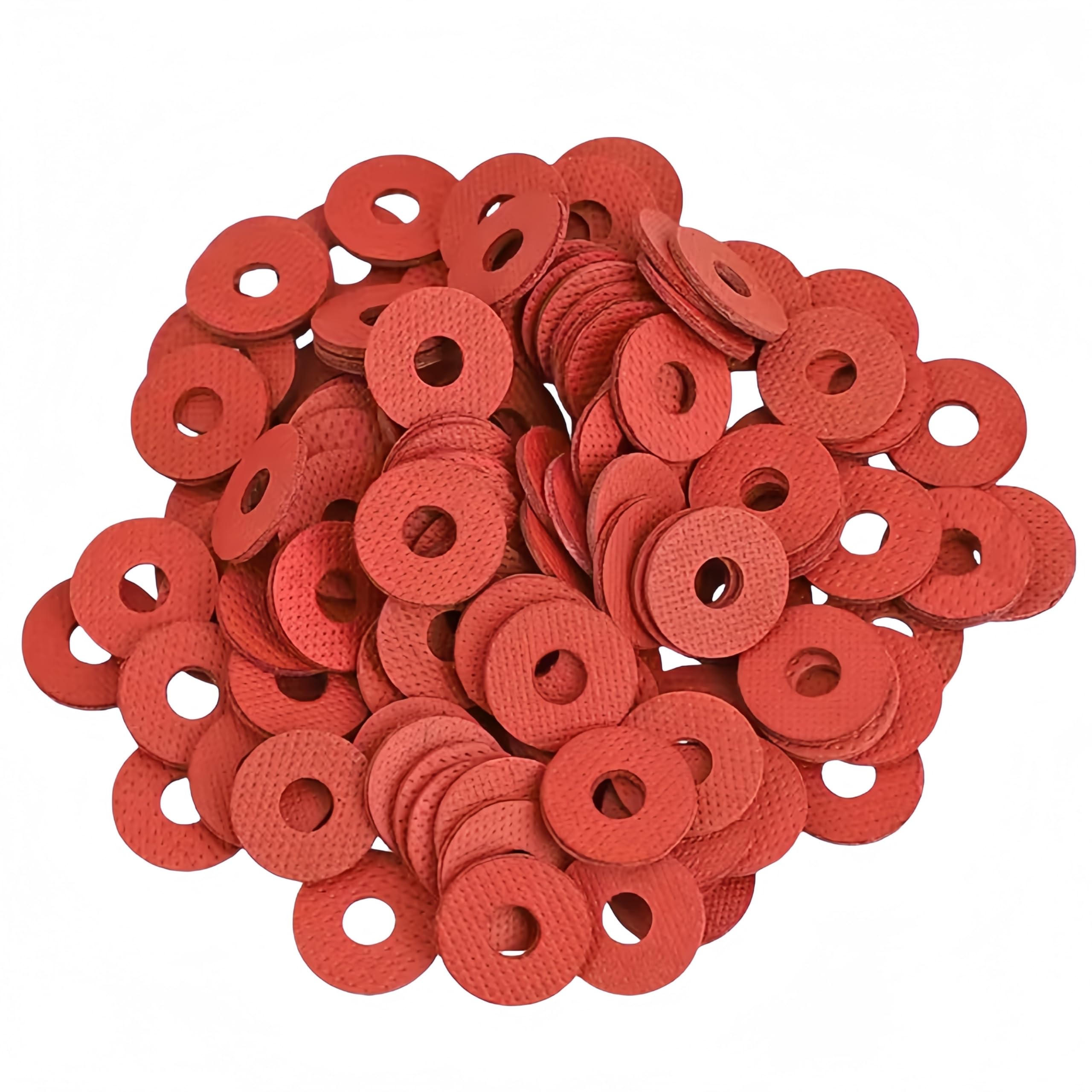 M3 x 6mm x 1mm Fiber Washers Insulating Flat Red Paper Washers Sealing Washers Gaskets, 1500pcs