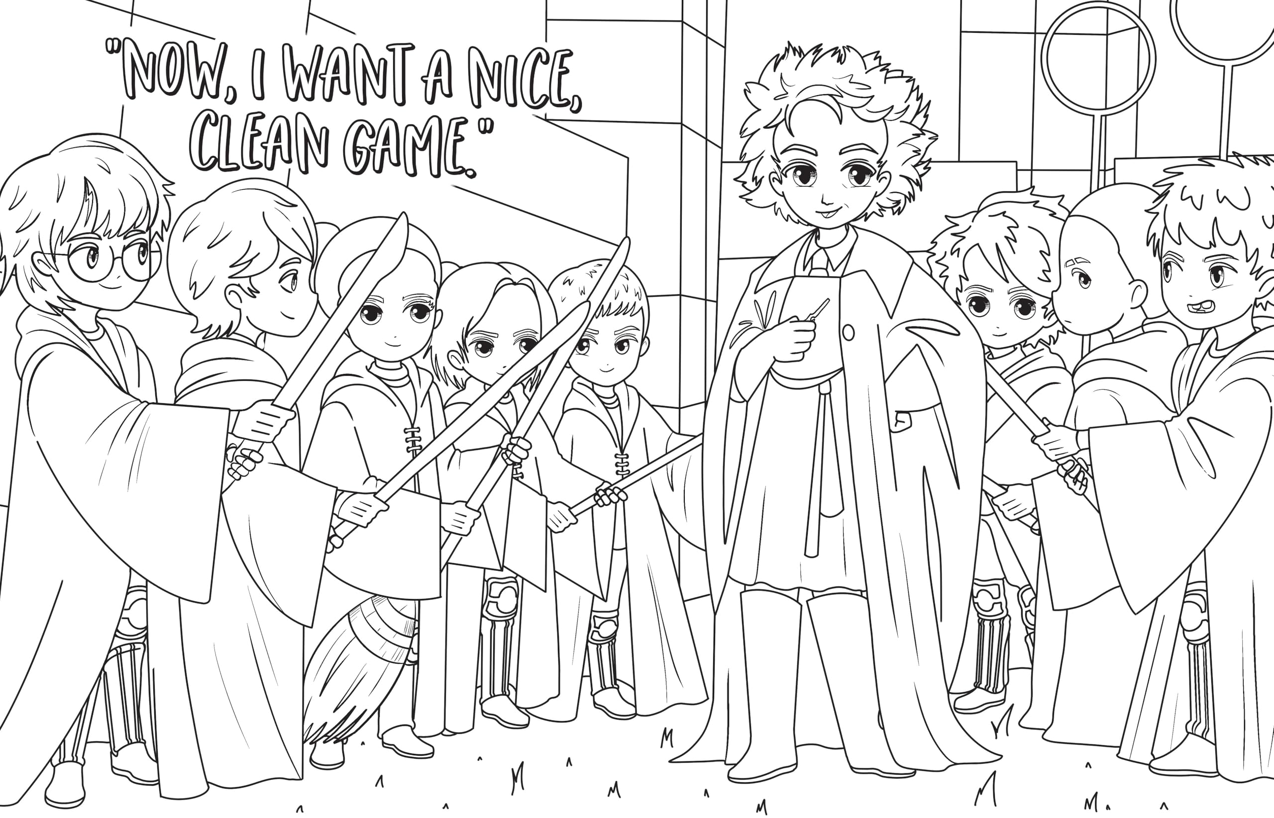 Magical Games Coloring Book (Harry Potter)