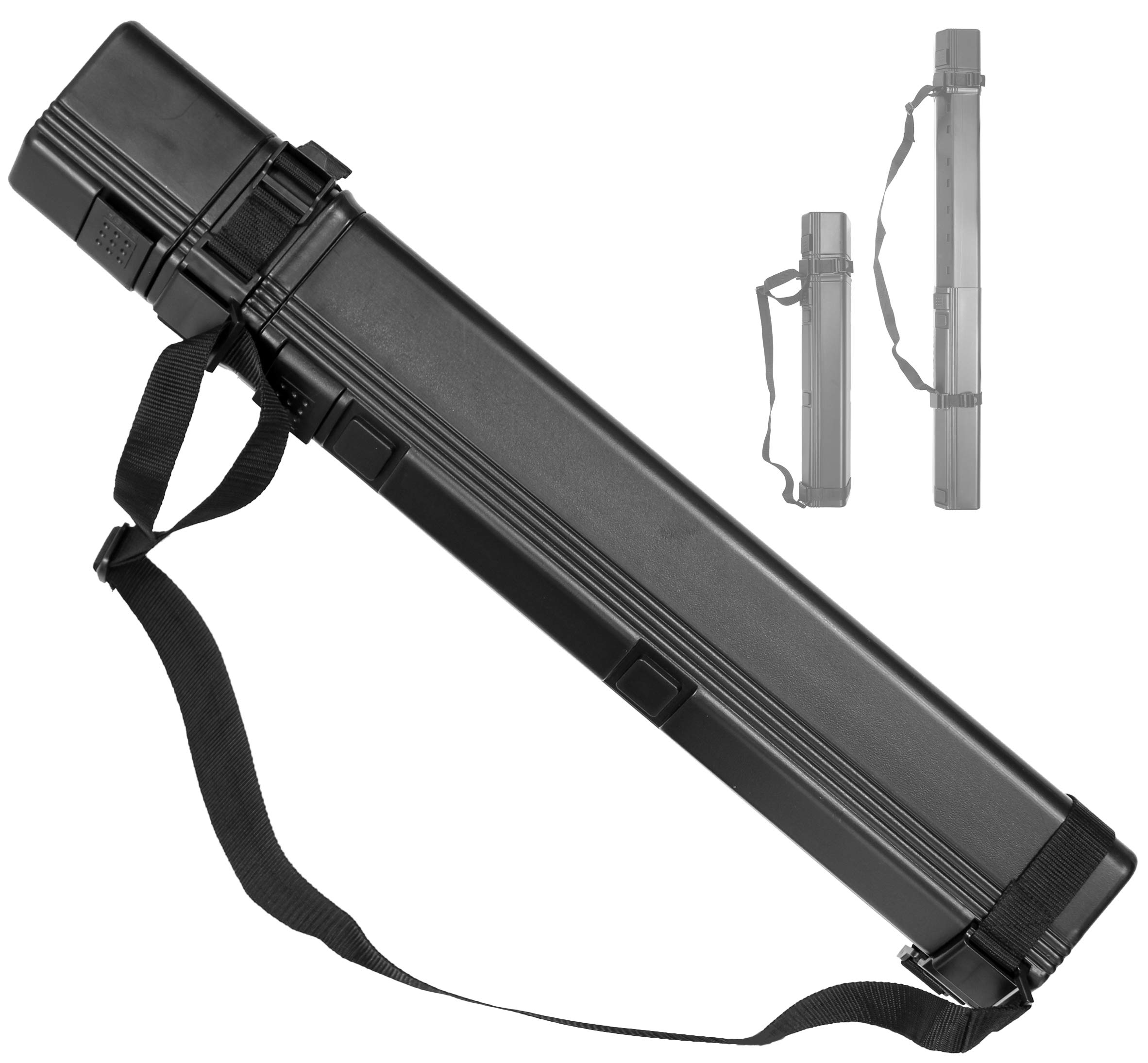 VViViD Black Plastic Telescoping Length Drafting & Portfolio Tube (25-41 inch)