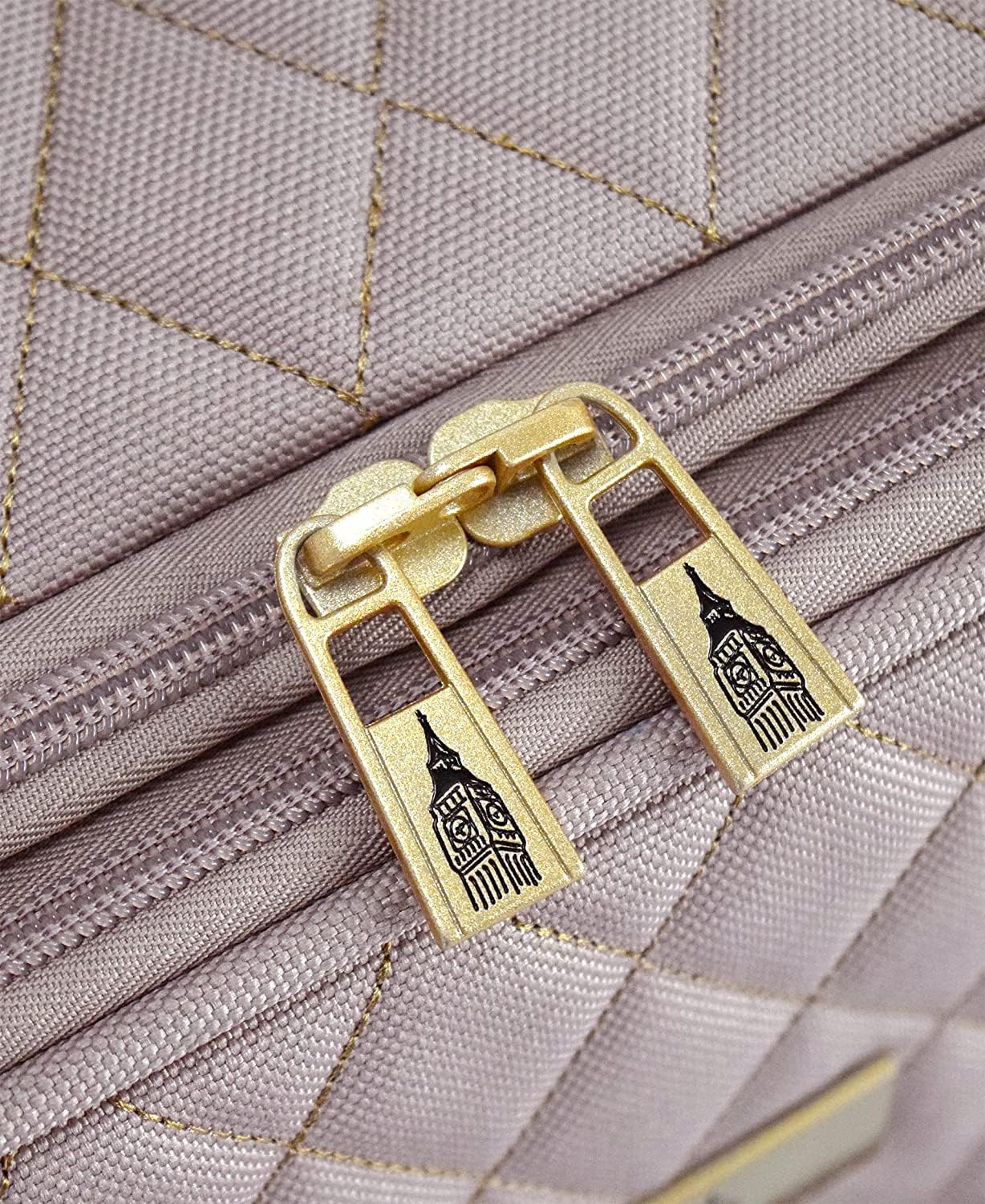 Review LONDON FOG Queensbury Softside Spinner Luggage, rose gold, Carry