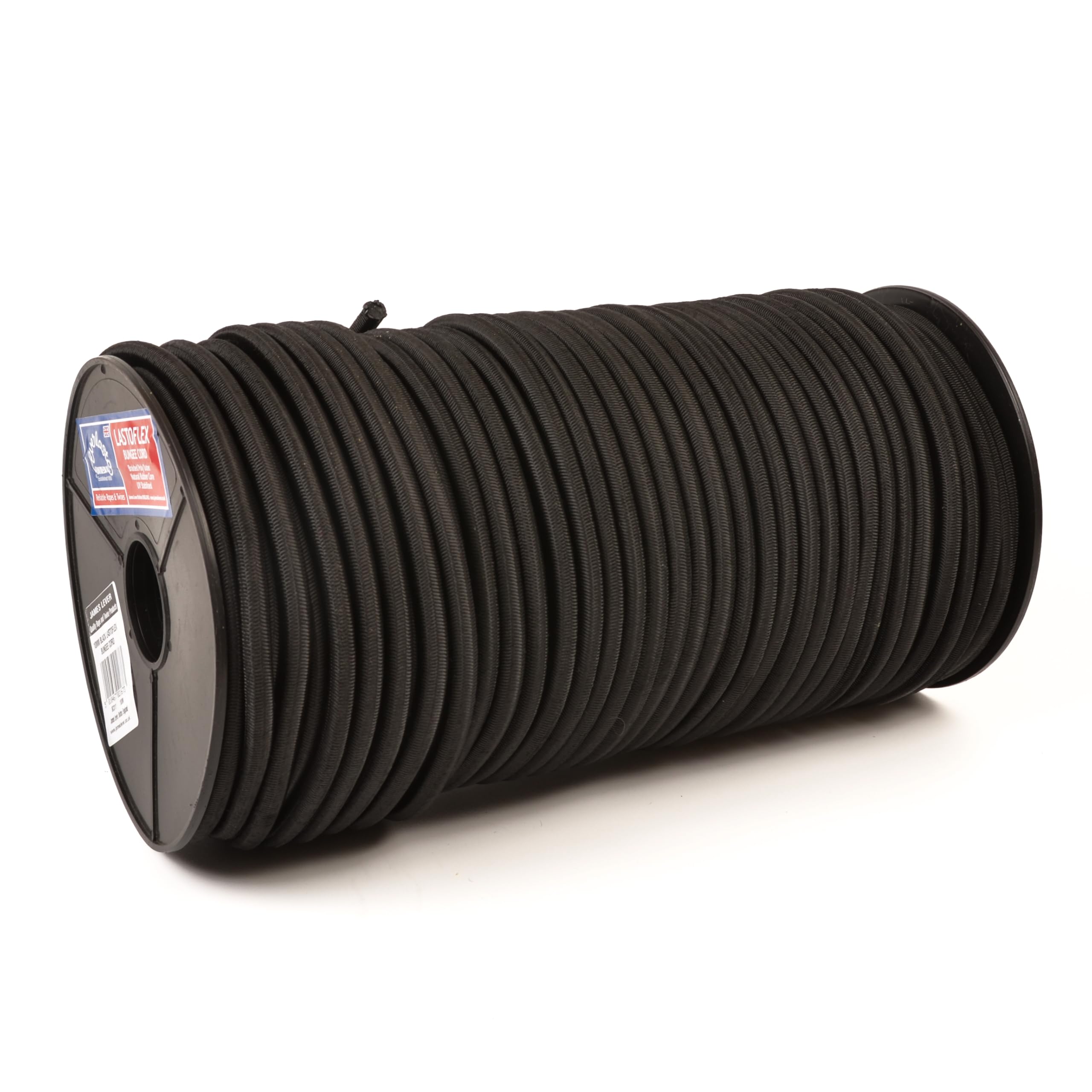 Everlasto 'Lastoflex' Elastic Bungee Cord Shock Cord Rope Black 10mm x 100M