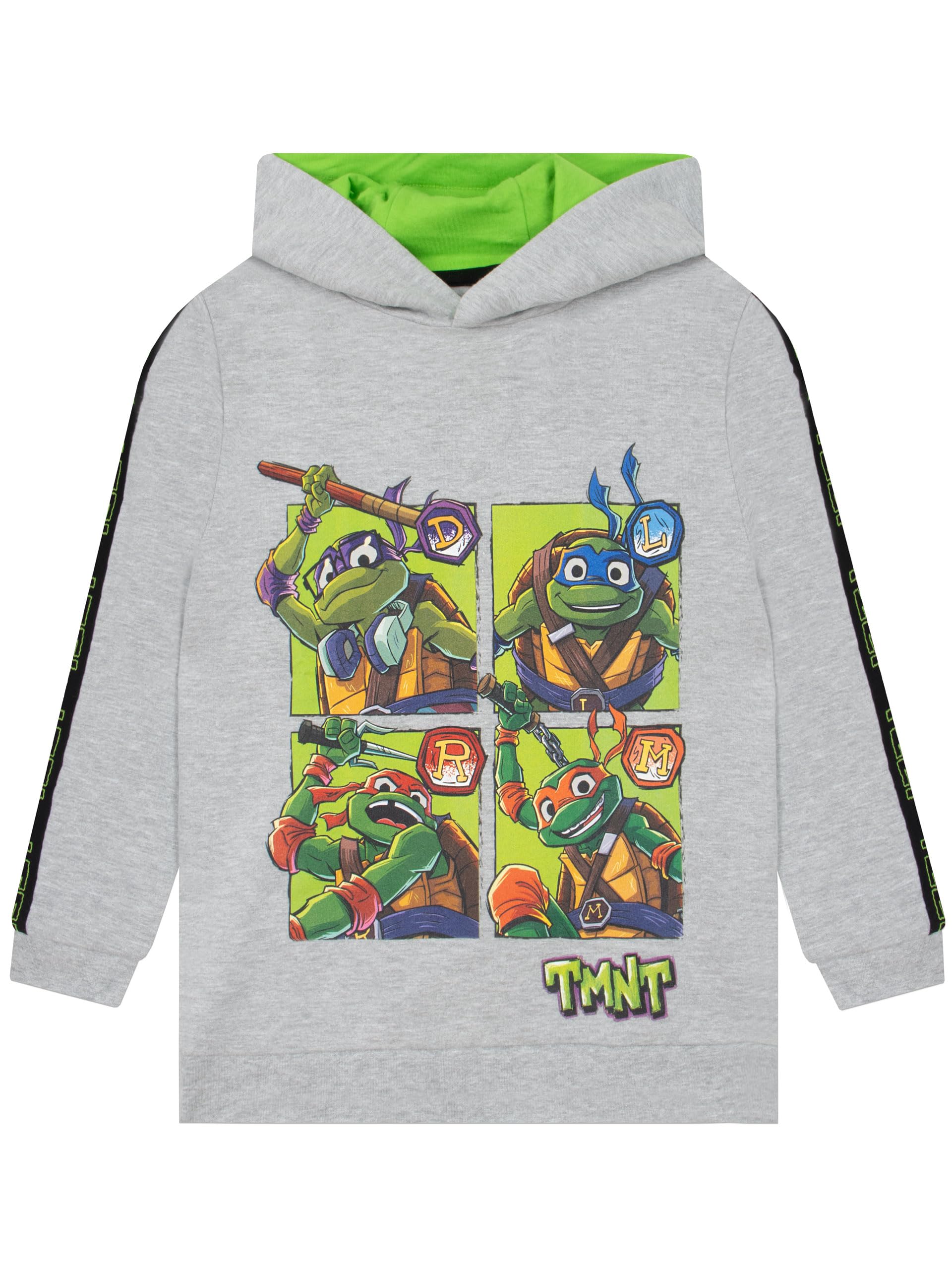 Teenage Mutant Ninja Turtles Felpa Ragazzi | Felpa Bambino con Leonardo, Donatello, Raphael e Michelangelo | Taglie da 5 a 13 Anni | Merchandise Ufficiale TMNT