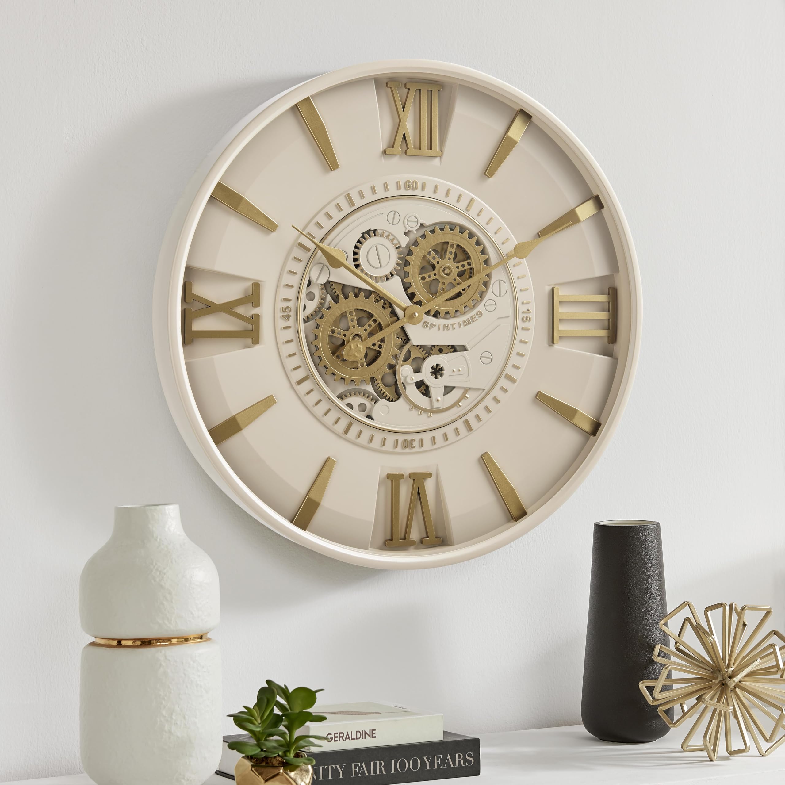 Amazon.com: CLXEAST Mid Century Minimalist Modern Wall Clocks,24