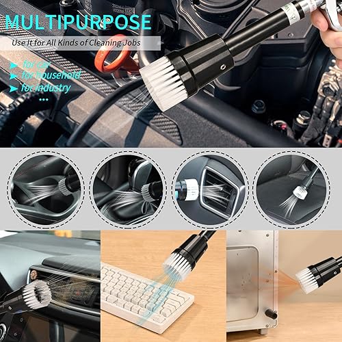 Miniatura 3 de GOCCIDA Pistola de limpieza de coche de alta presión para detallar, herramienta de aire, pistola de soplado de aire para detallar el automóvil,