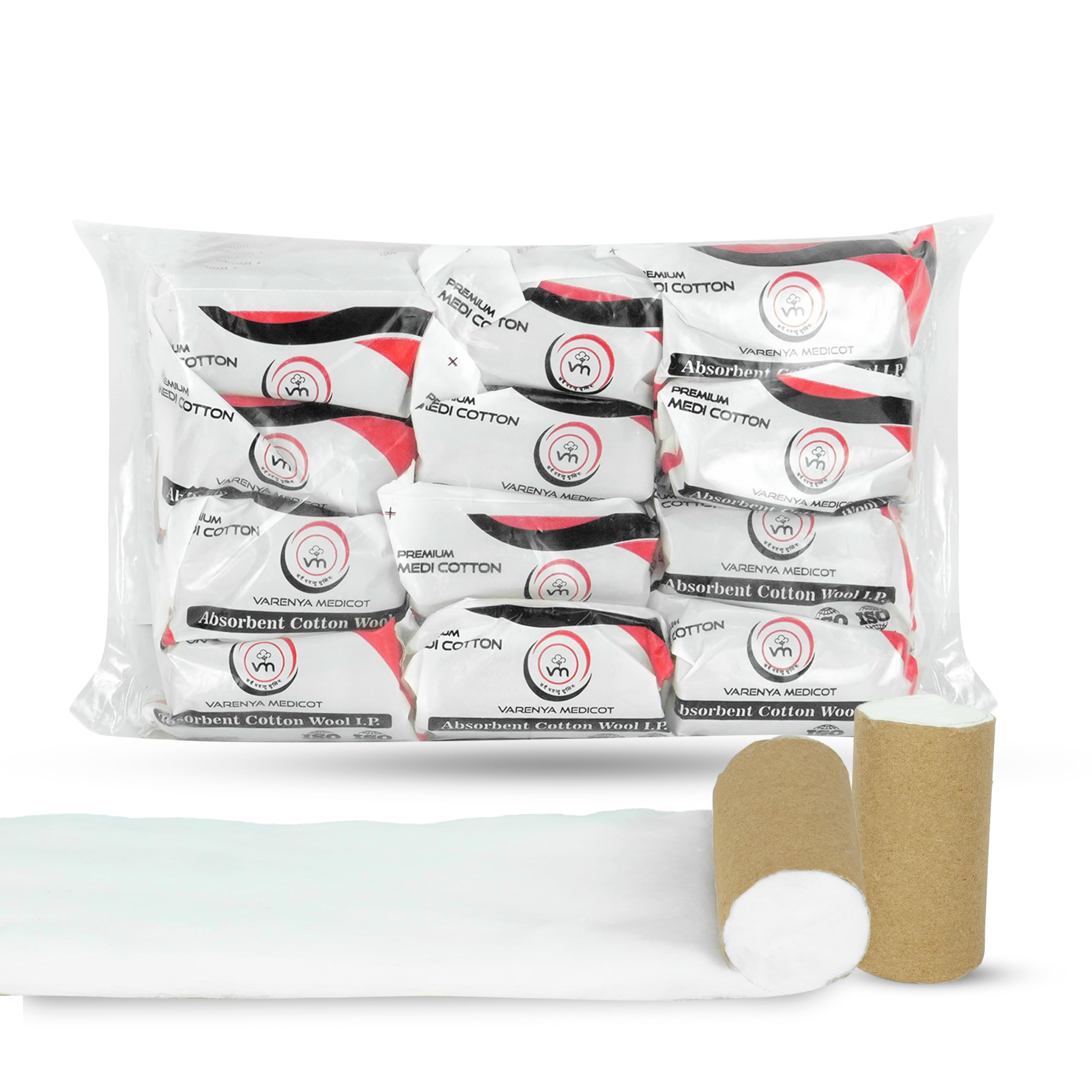 VM VARENYA MEDICOT Absorbent Pure Cotton (25gm-pack of 12) Small Packs for Clinic Use, Hospitals Use, First Aid, Makeup Remover, Beauty and Baby Care, Multipurpose Cotton, Bleach Cotton Non-Sterilized.-image-31